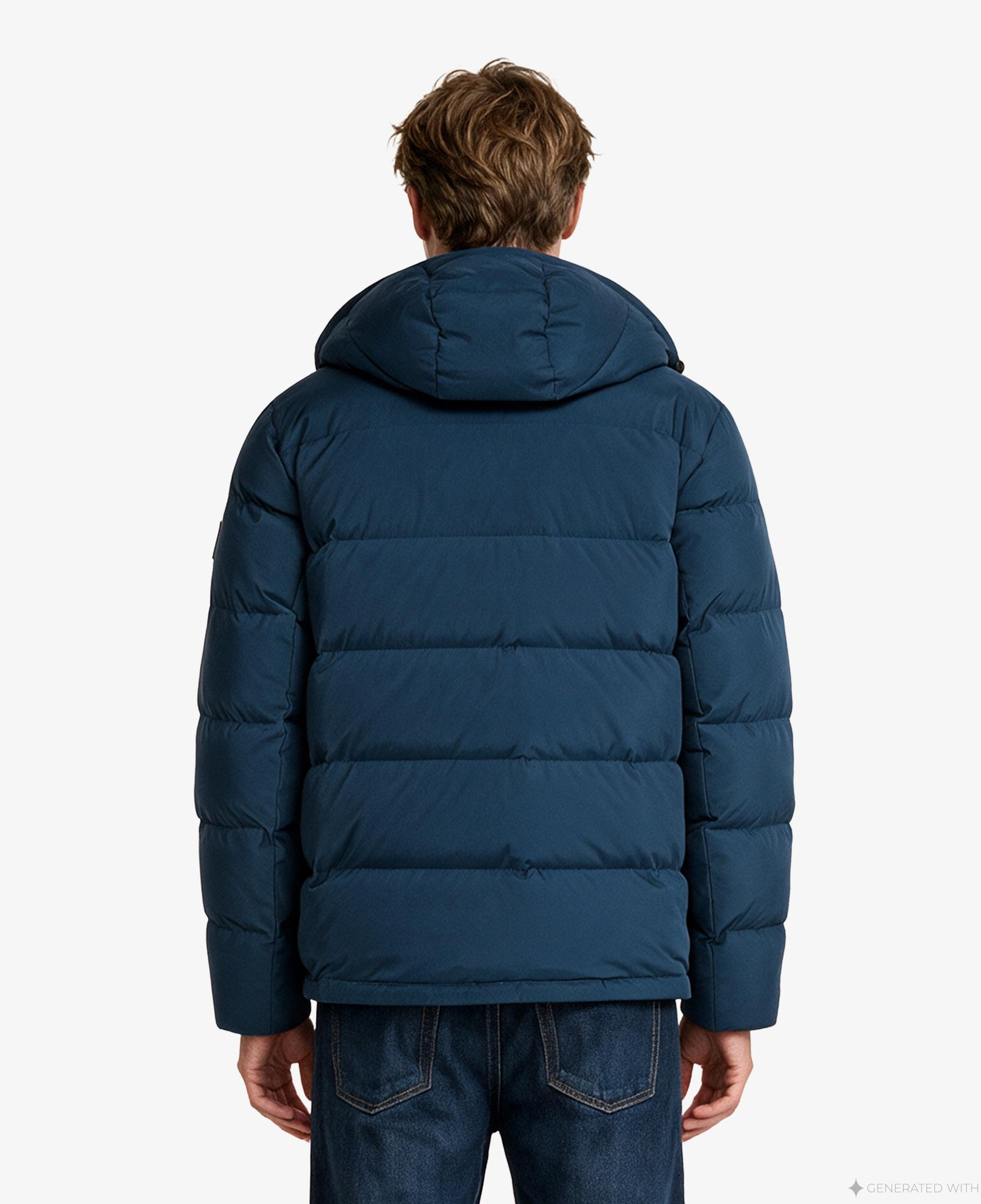 Calvin Klein Matte Down Puffer Erkek Mavi Ceket