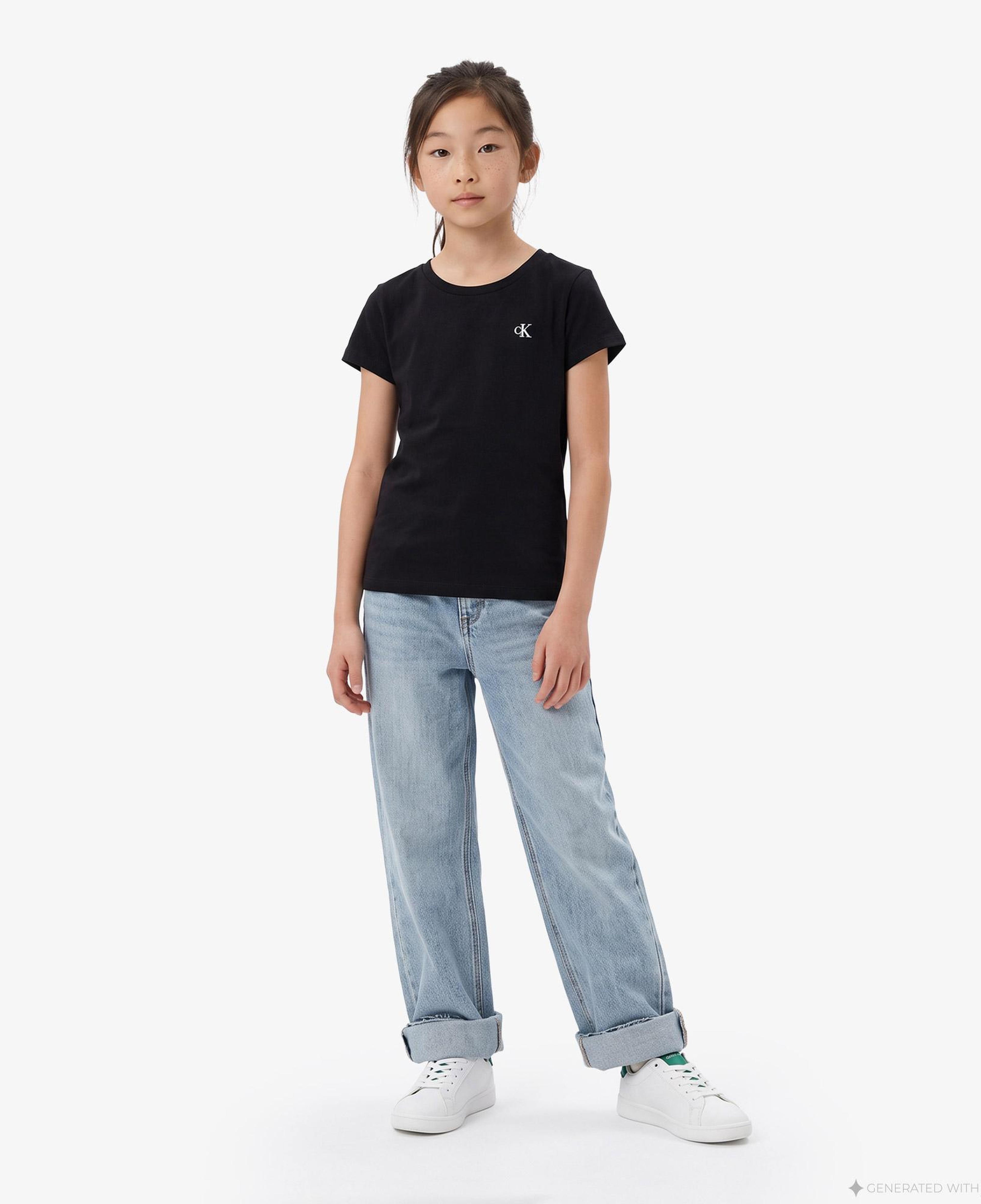 Calvin Klein 2'li Slim Çocuk Siyah T-Shirt