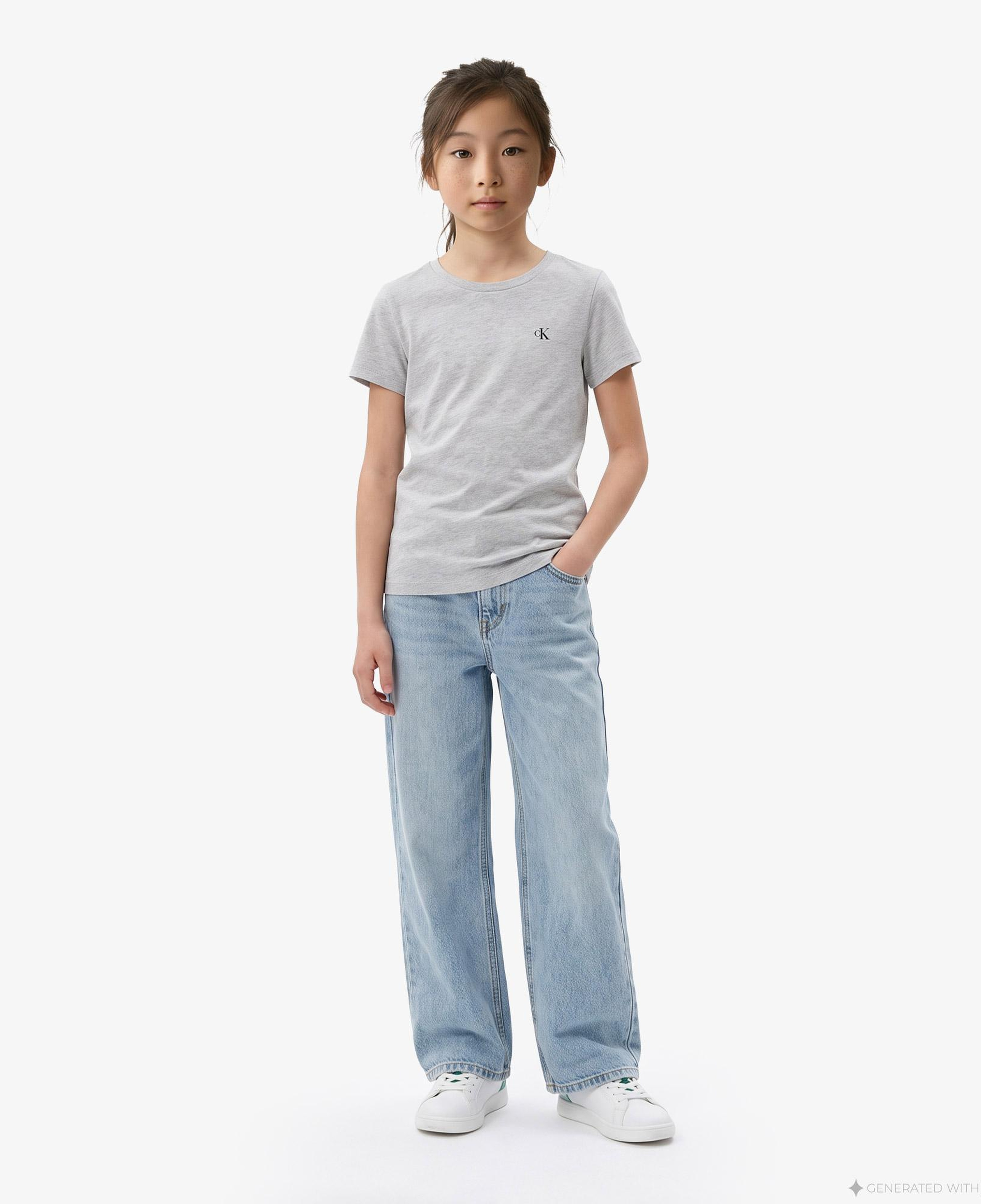 Calvin Klein 2'li Slim Çocuk Siyah T-Shirt