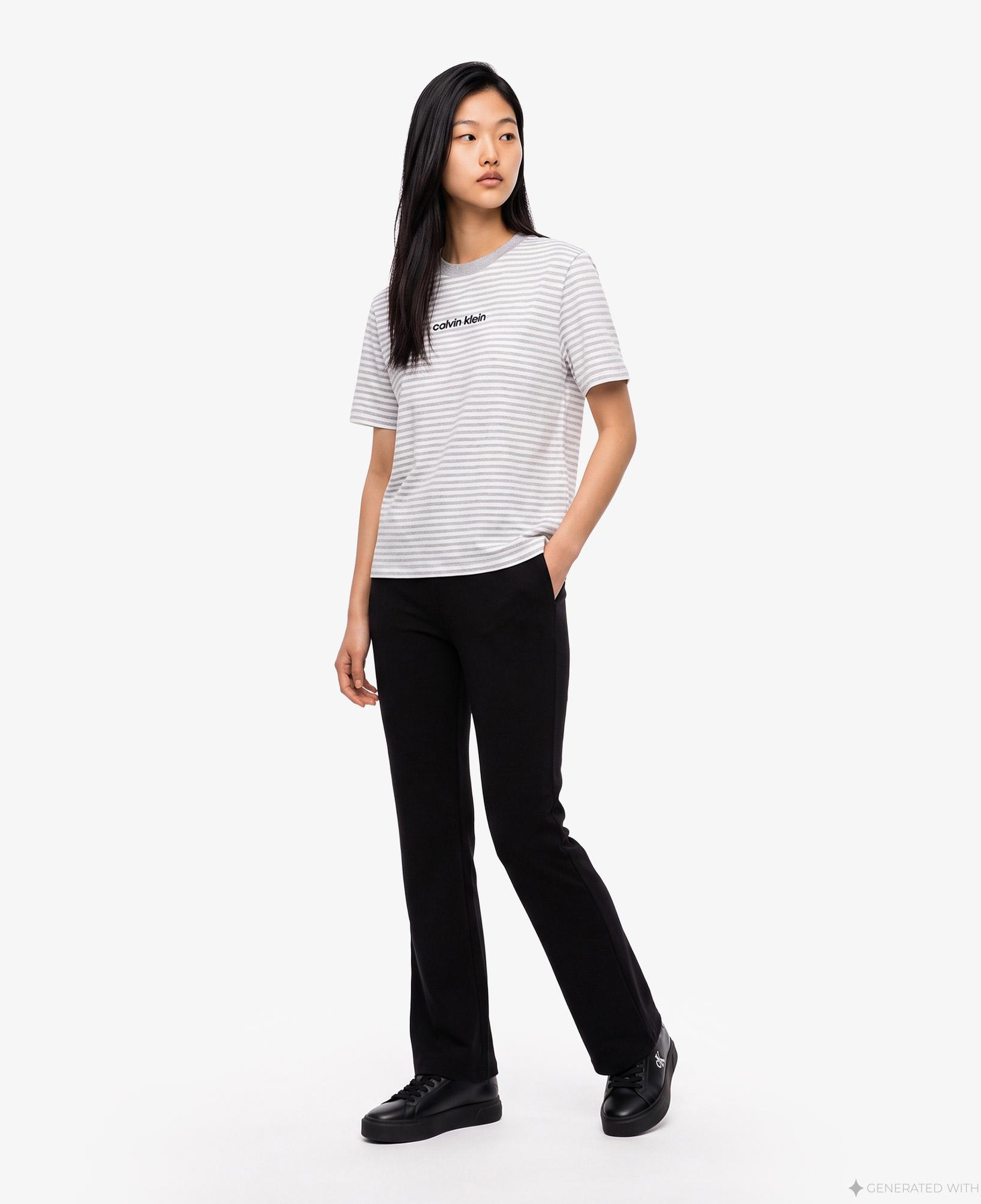 Calvin Klein Ponte Tailored Flare Kadın Siyah Pantolon