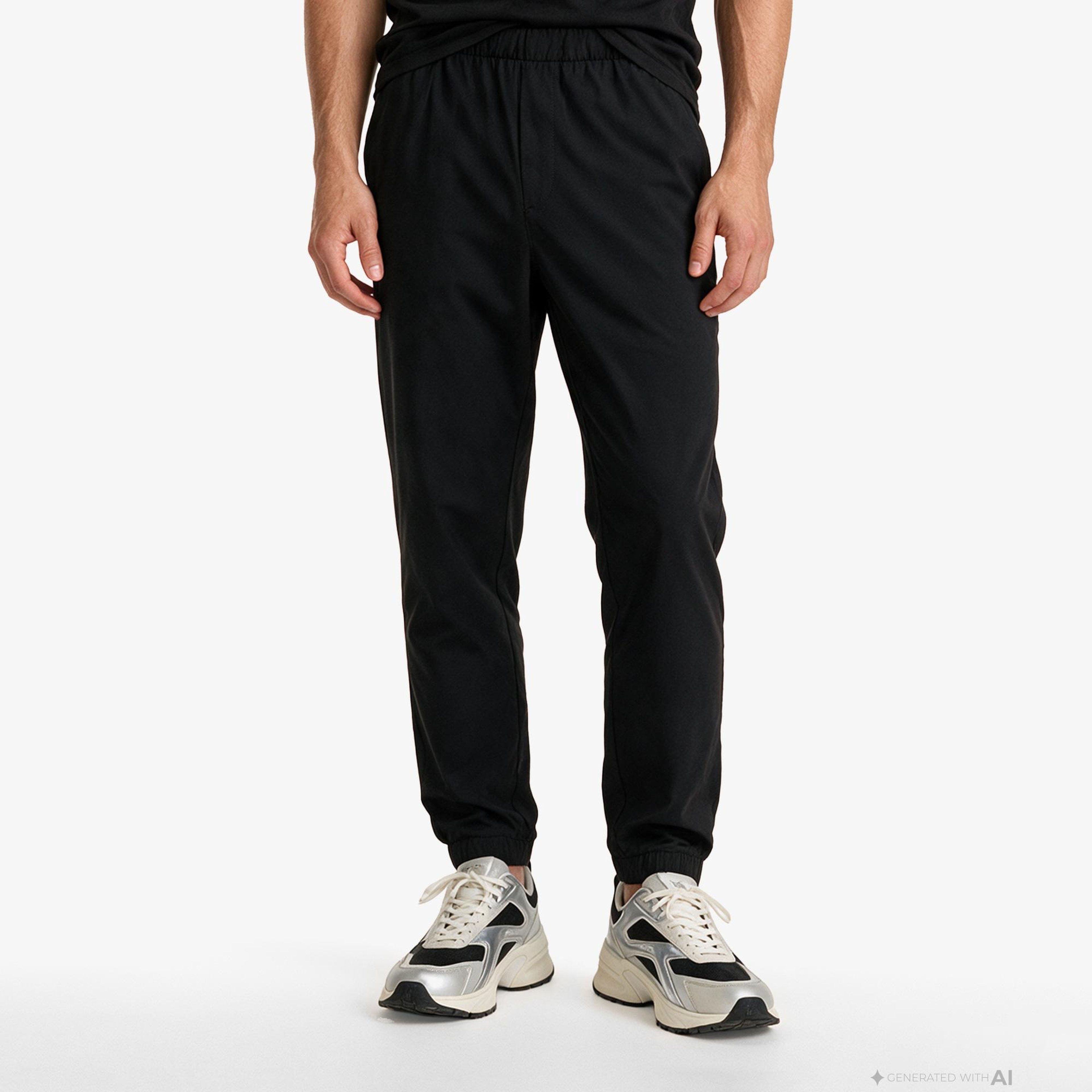Calvin Klein Slim Tech Pull-On Erkek Siyah Pantolon