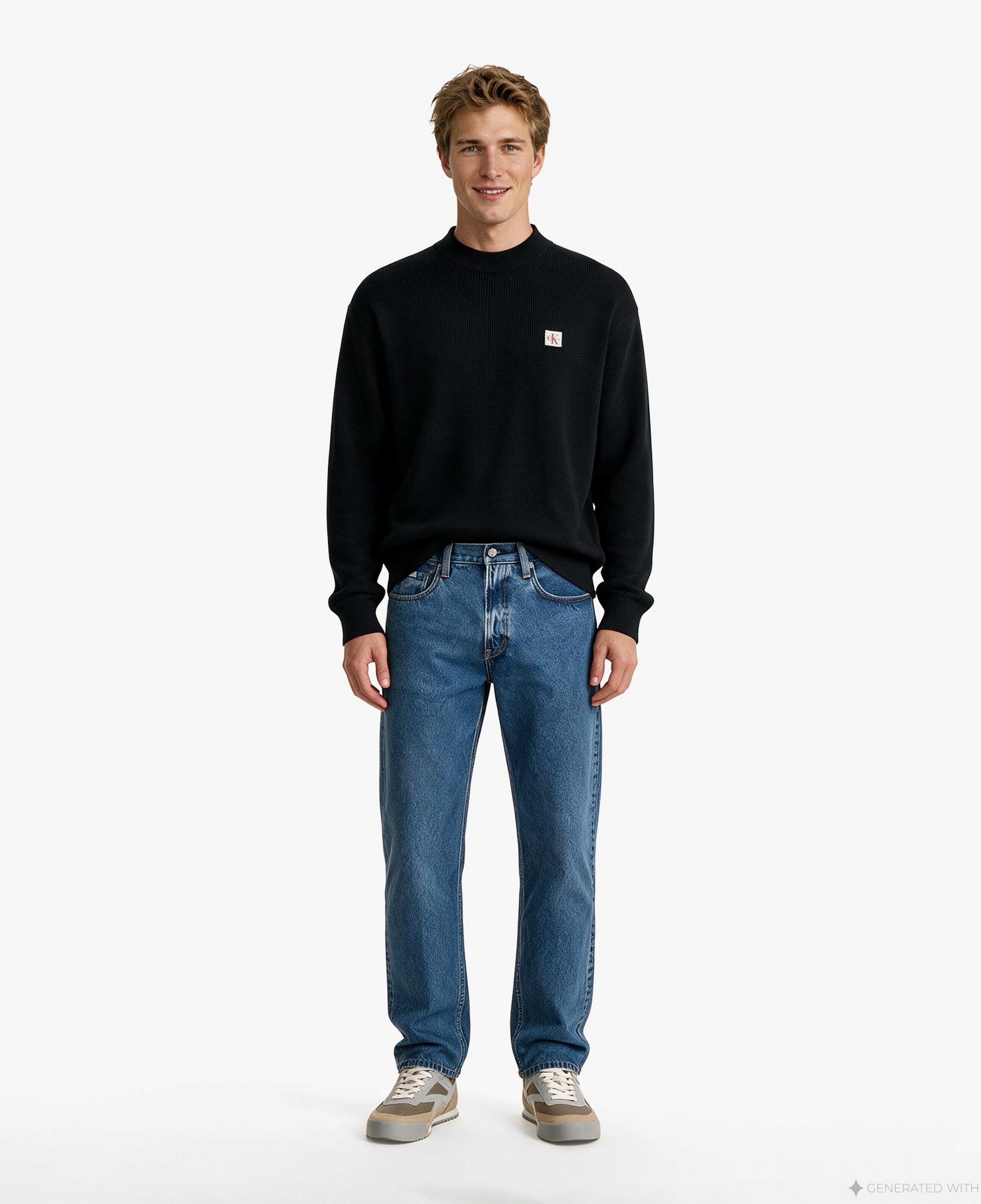 Calvin Klein Classic Cotton Erkek Siyah Triko
