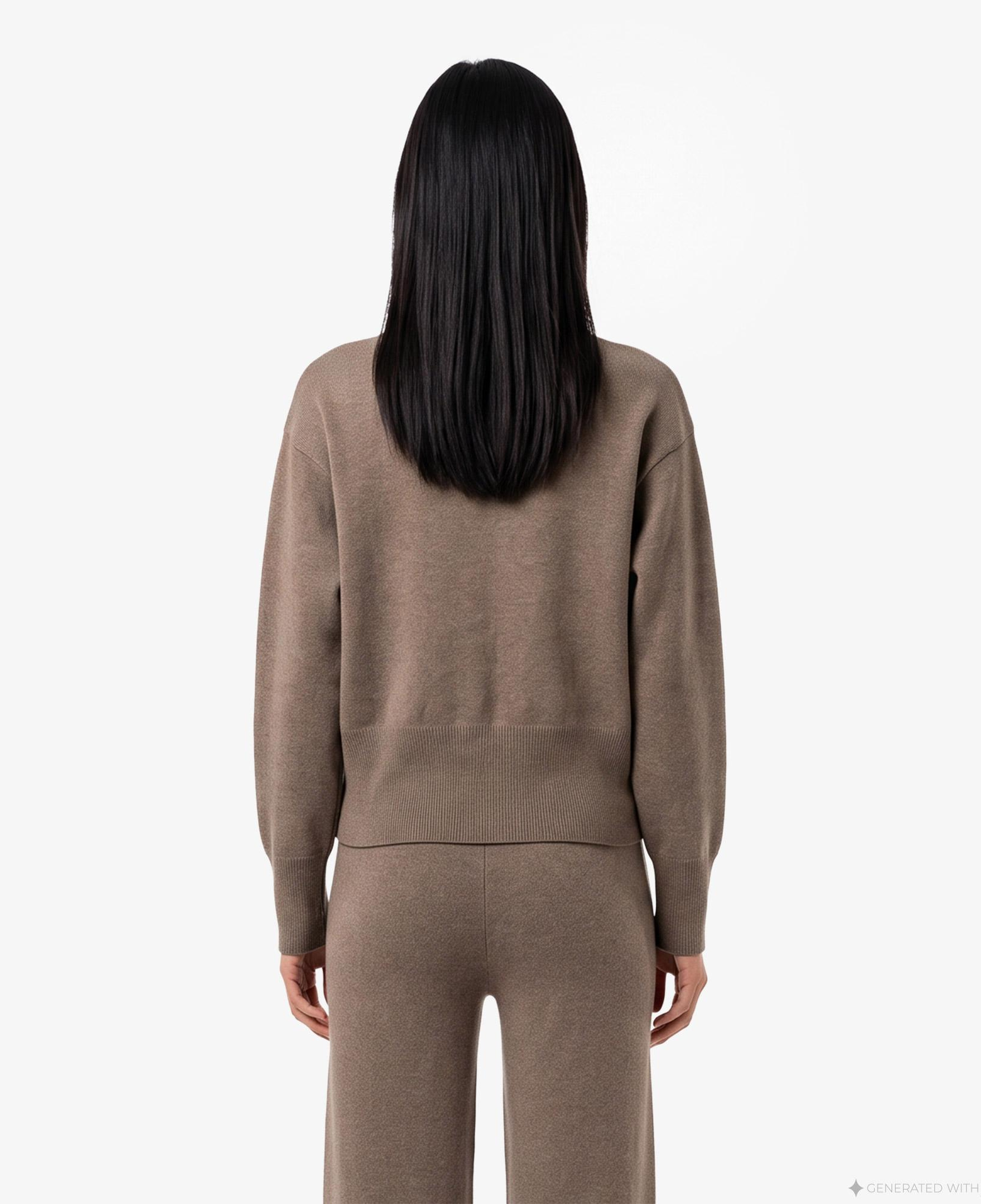Calvin Klein Tech Knit Cardigan Kadın Bej Triko