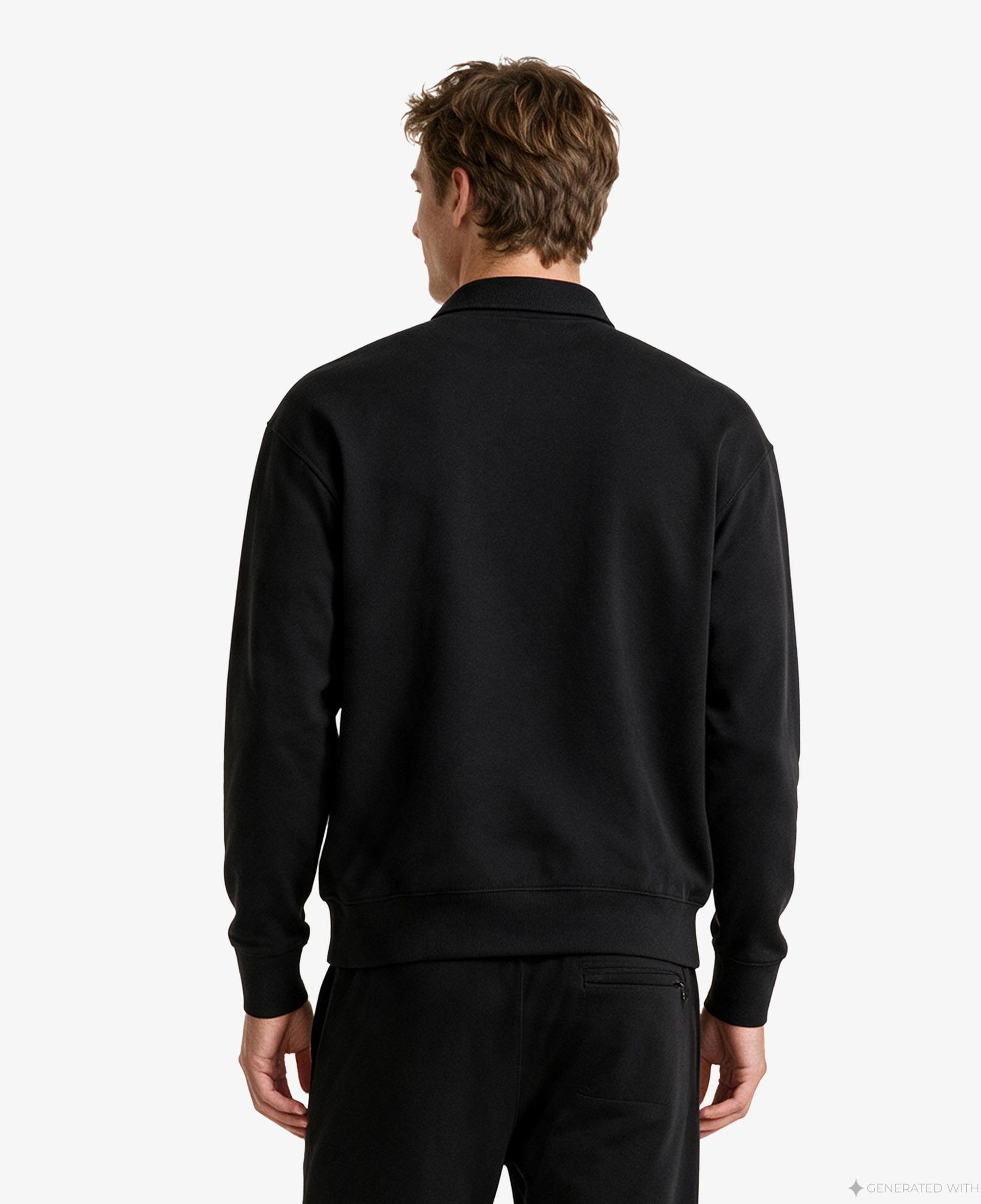 Calvin Klein Terry Graphic Erkek Siyah Sweatshirt