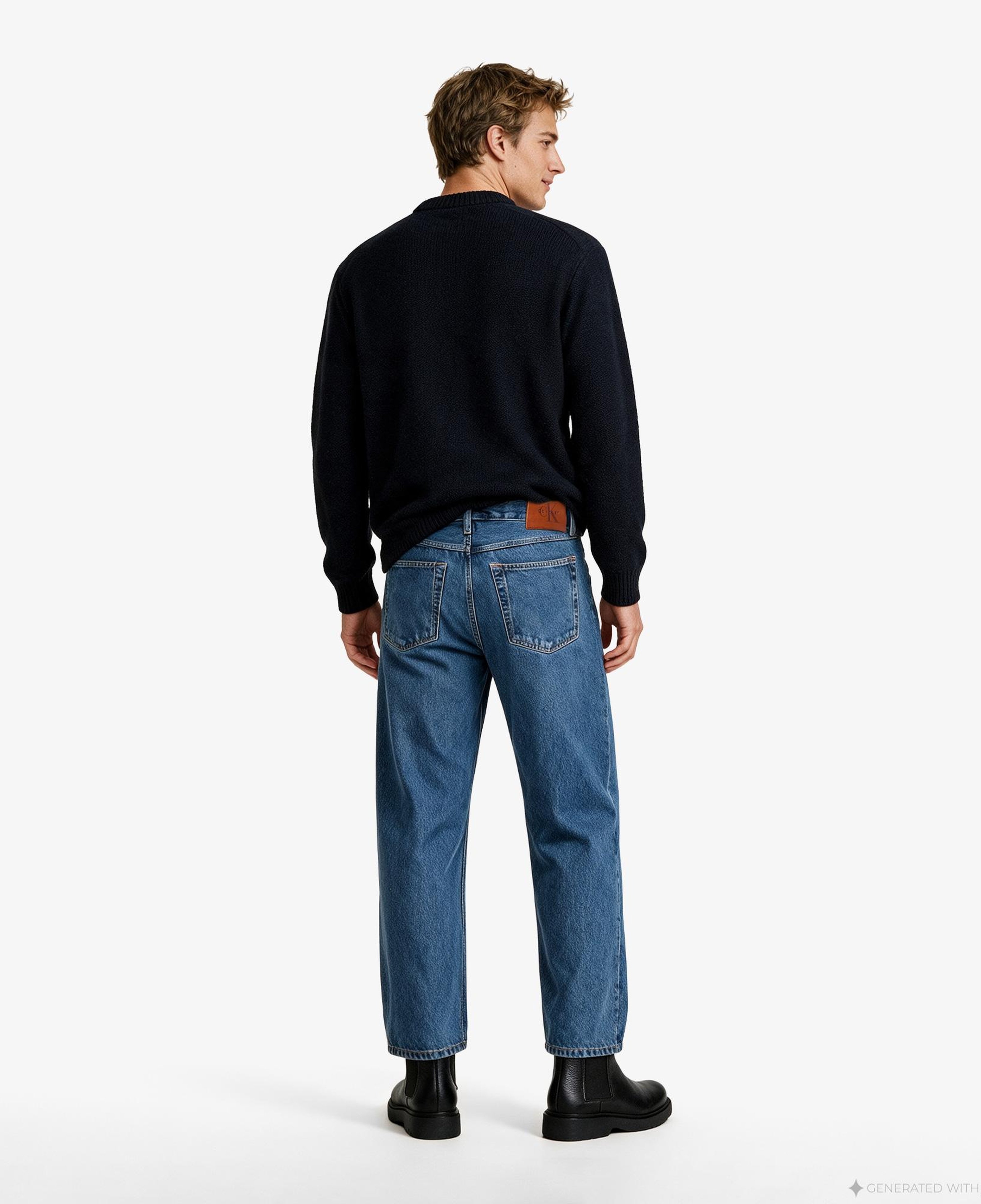 Calvin Klein 90S Straight Vapor Erkek Mavi Jean