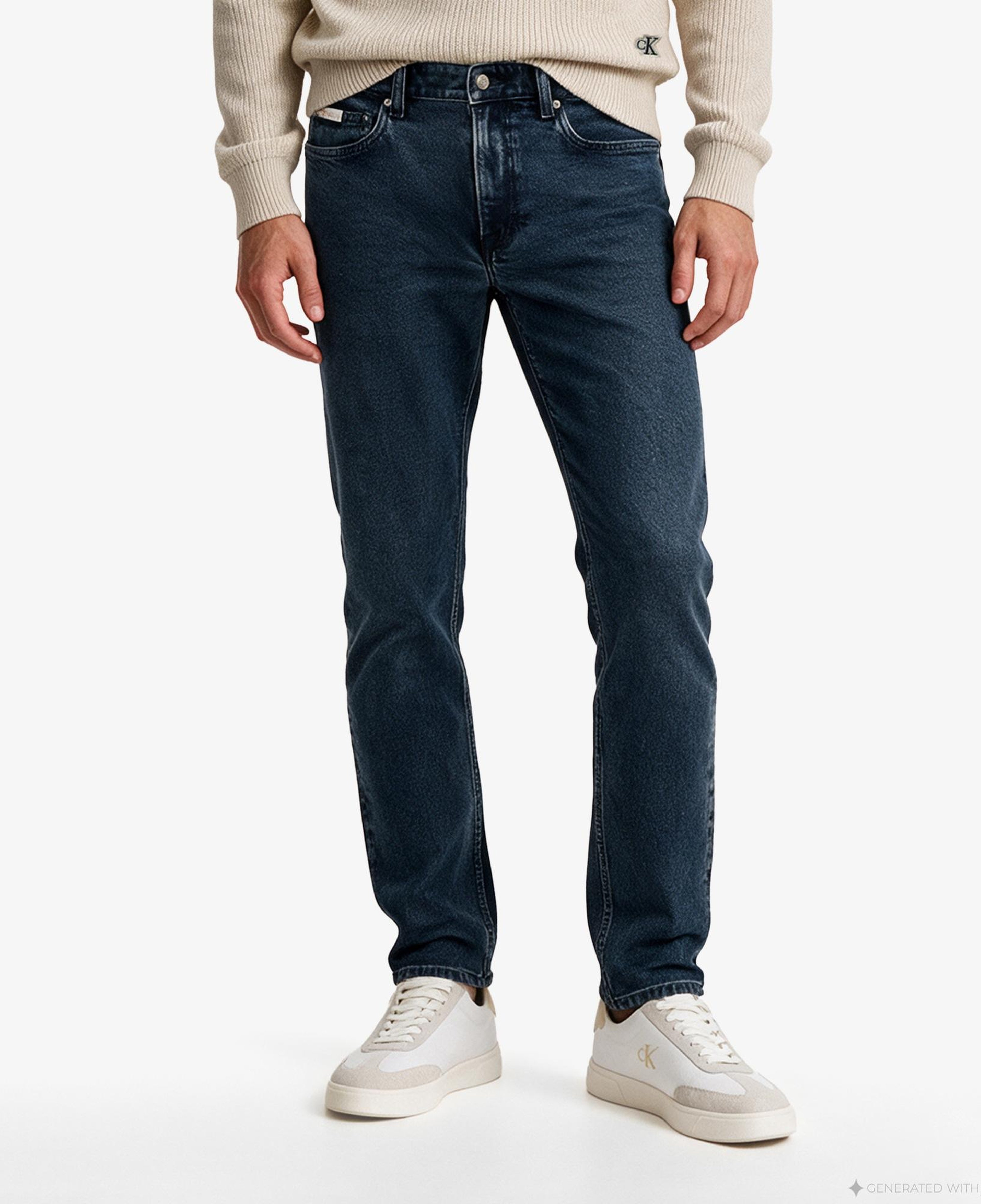 Calvin Klein Slim Taper Everest Erkek Mavi Jean