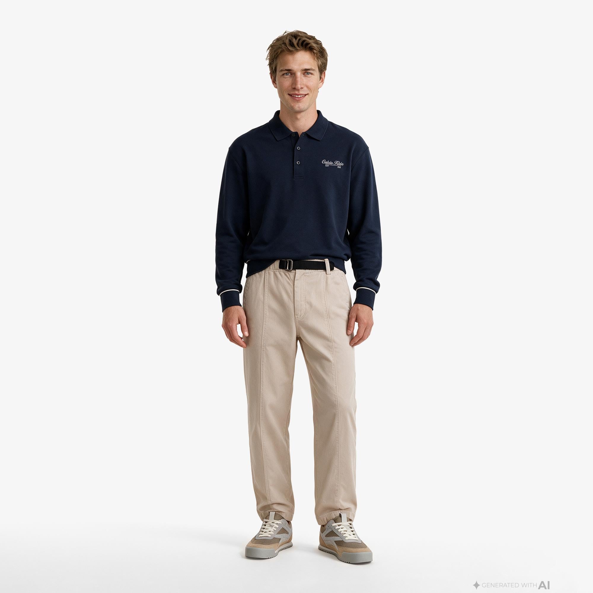 Calvin Klein Baggy Heavy Cotton Twill Erkek Kahverengi Pantolon