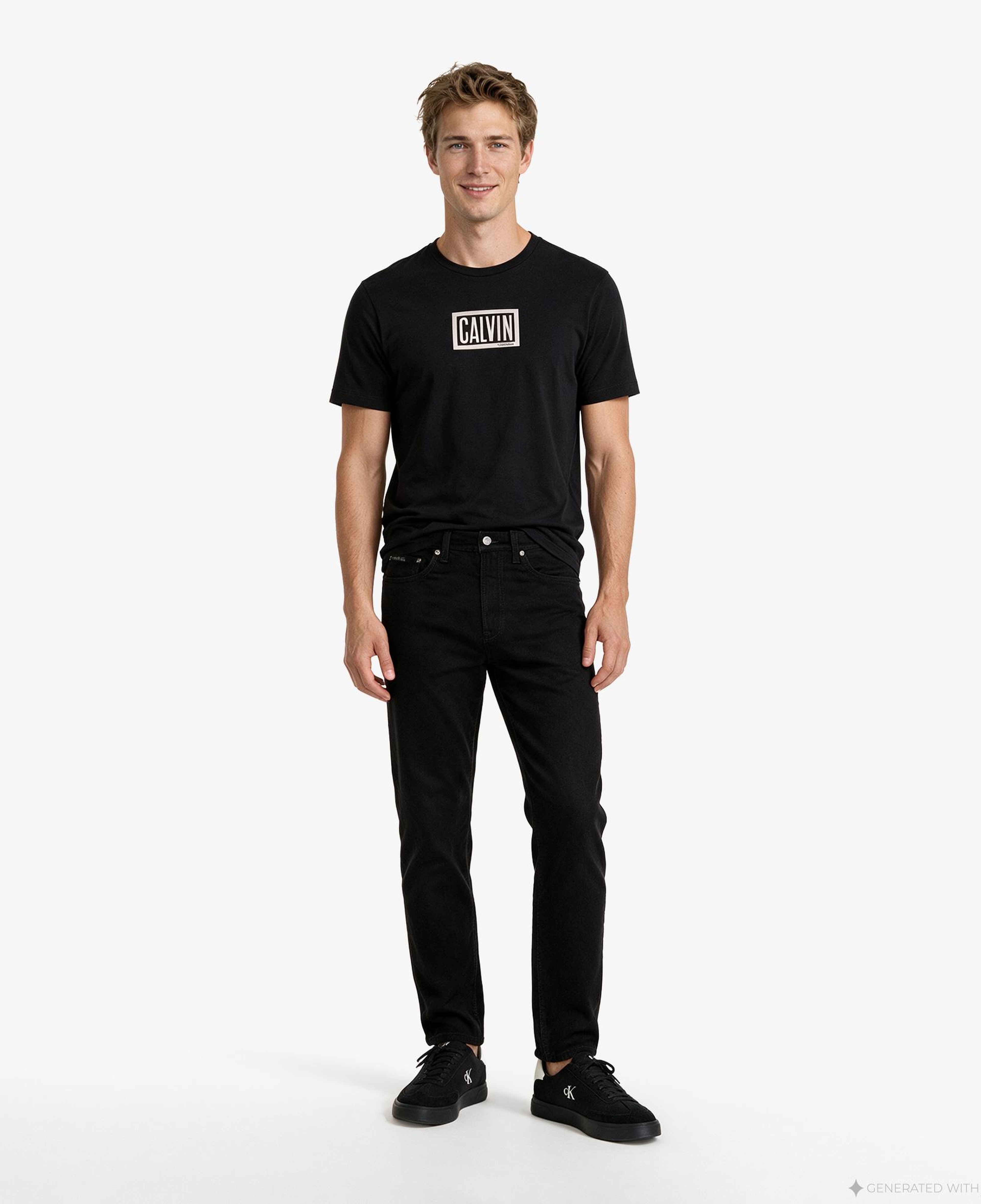 Calvin Klein Classic Taper Erkek Siyah Jean
