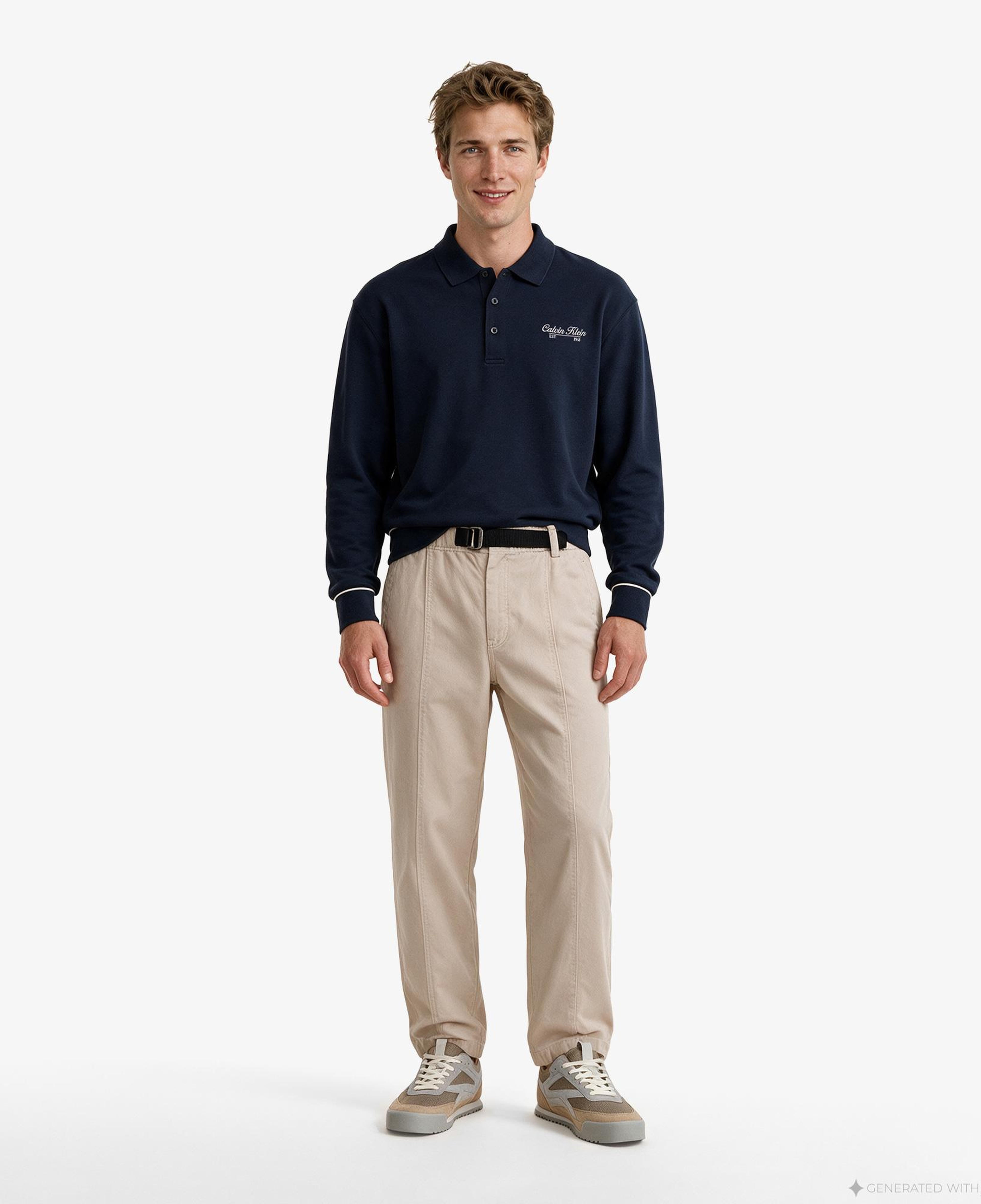 Calvin Klein Baggy Heavy Cotton Twill Erkek Kahverengi Pantolon