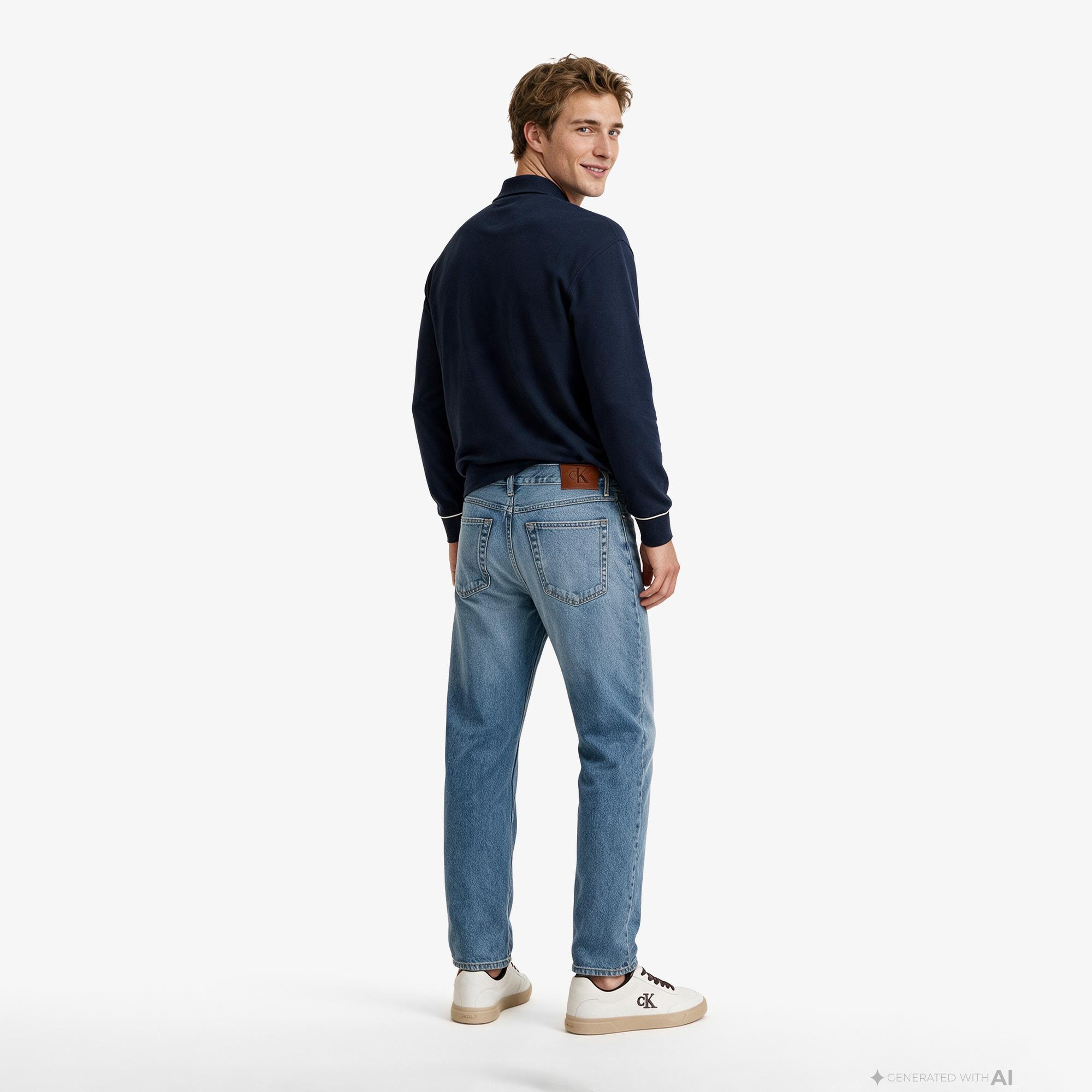 Calvin Klein 90S Straight Andrew Erkek Mavi Jean