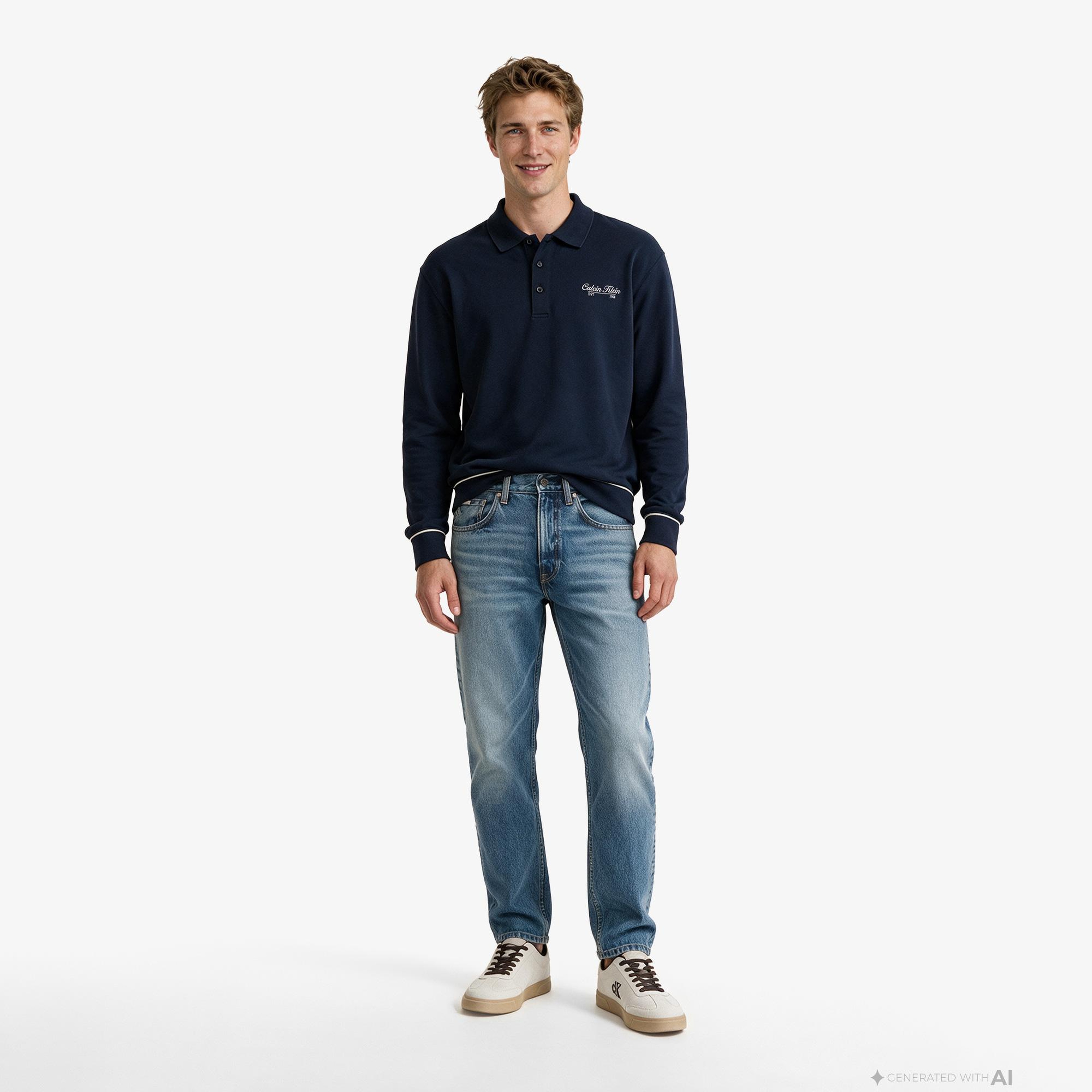 Calvin Klein 90S Straight Andrew Erkek Mavi Jean
