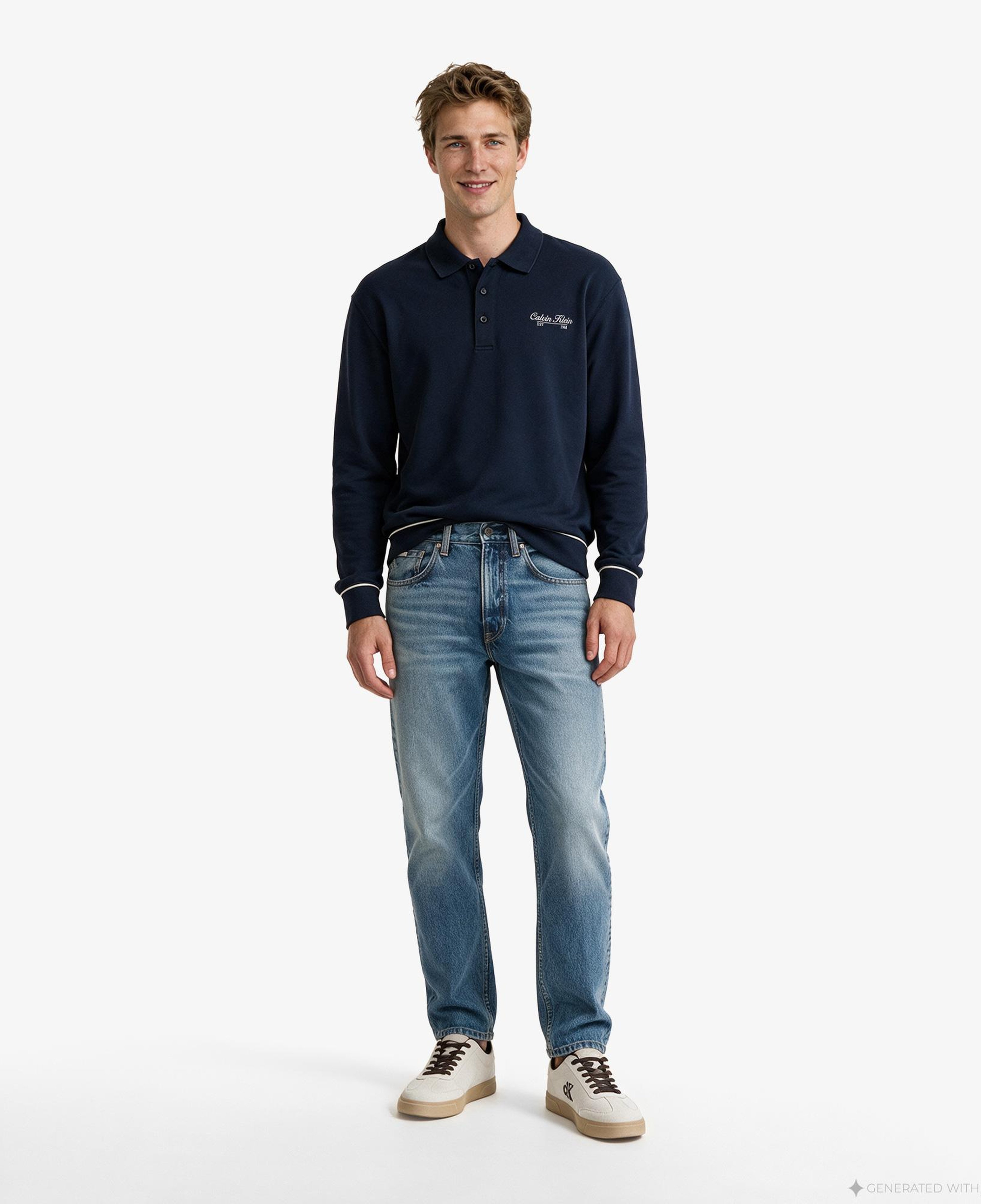 Calvin Klein 90S Straight Andrew Erkek Mavi Jean