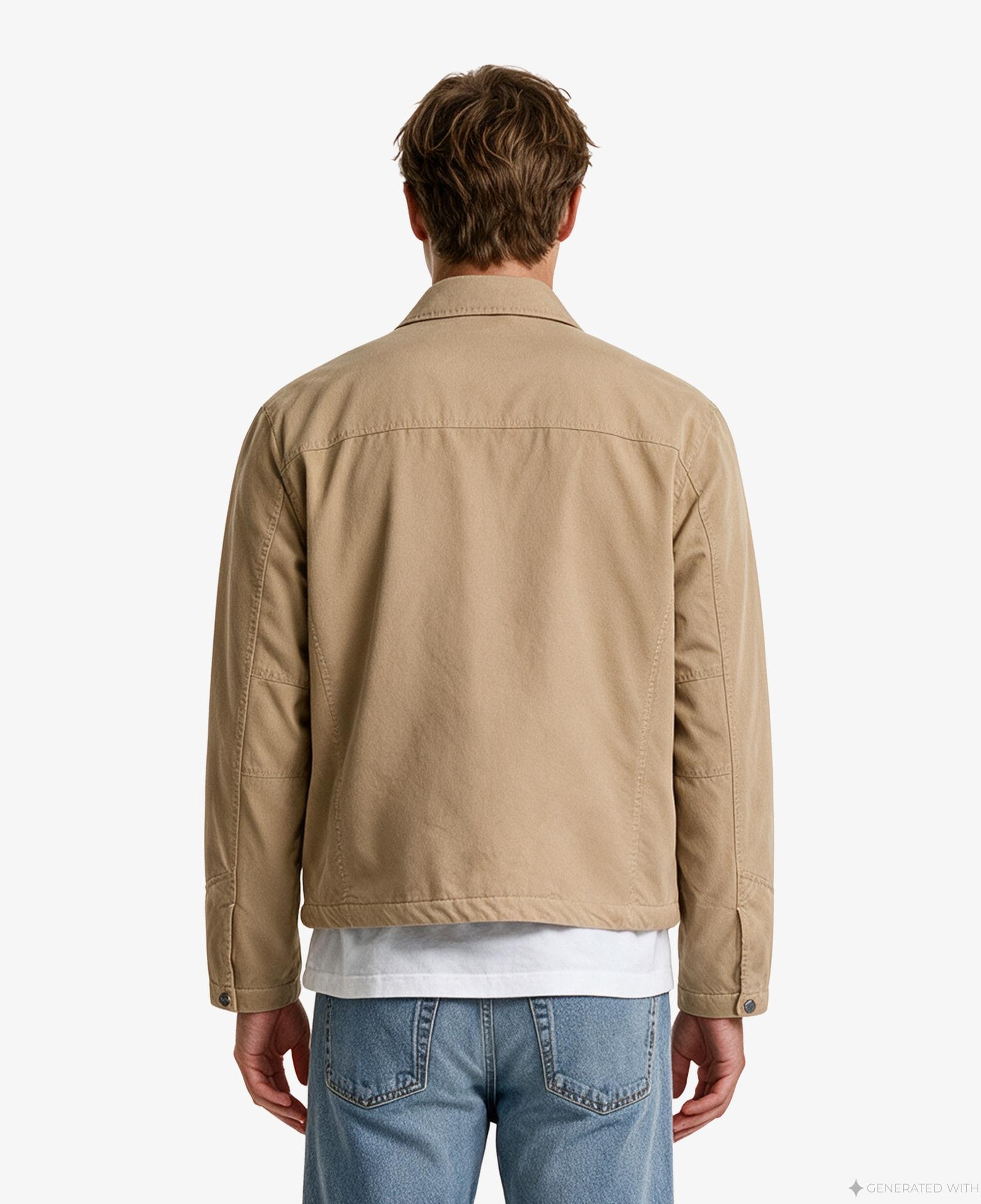 Calvin Klein Cotton Padded Eisenhower Erkek Kahverengi Ceket