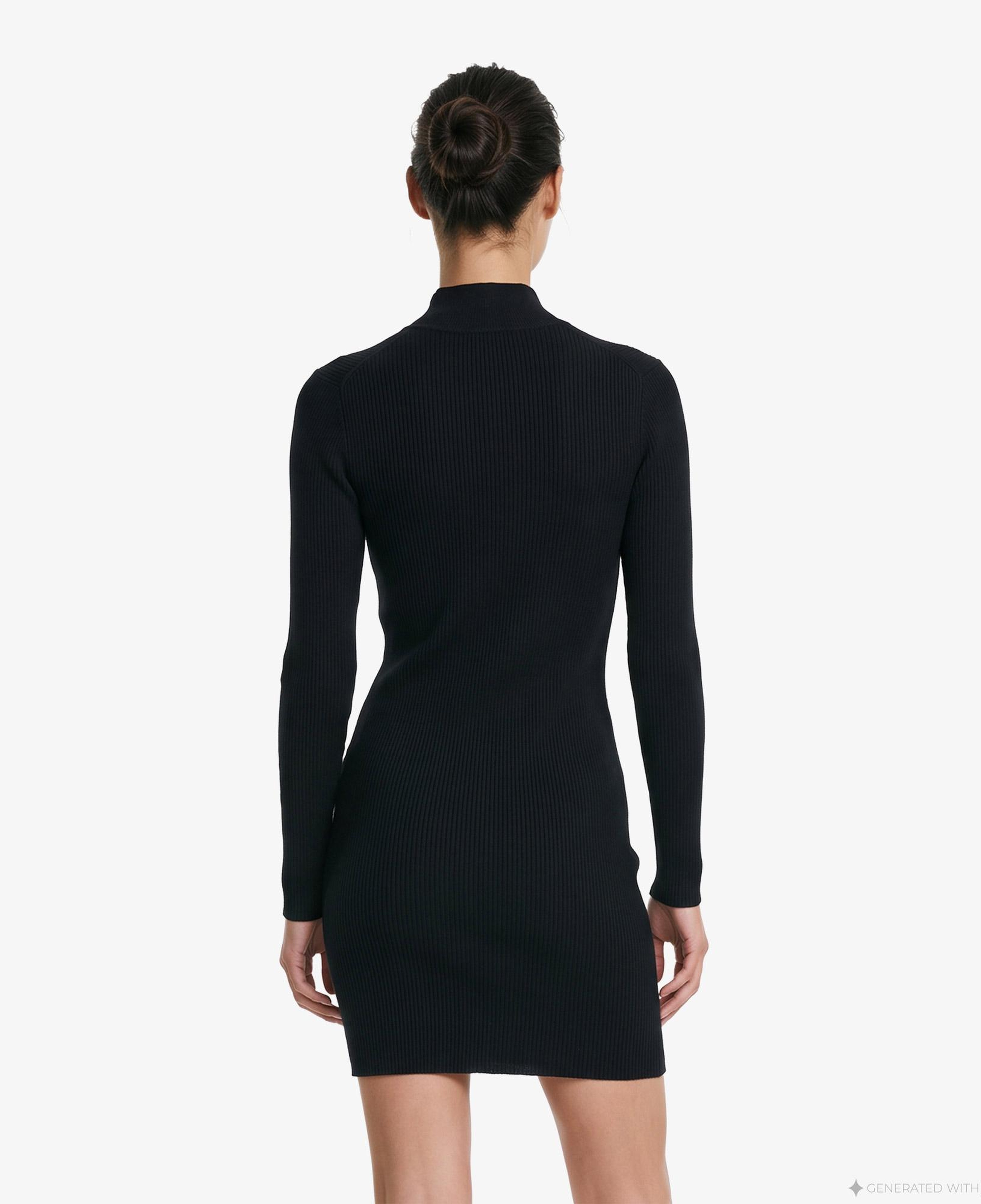 Calvin Klein Woven Label Mini Kadın Siyah Elbise