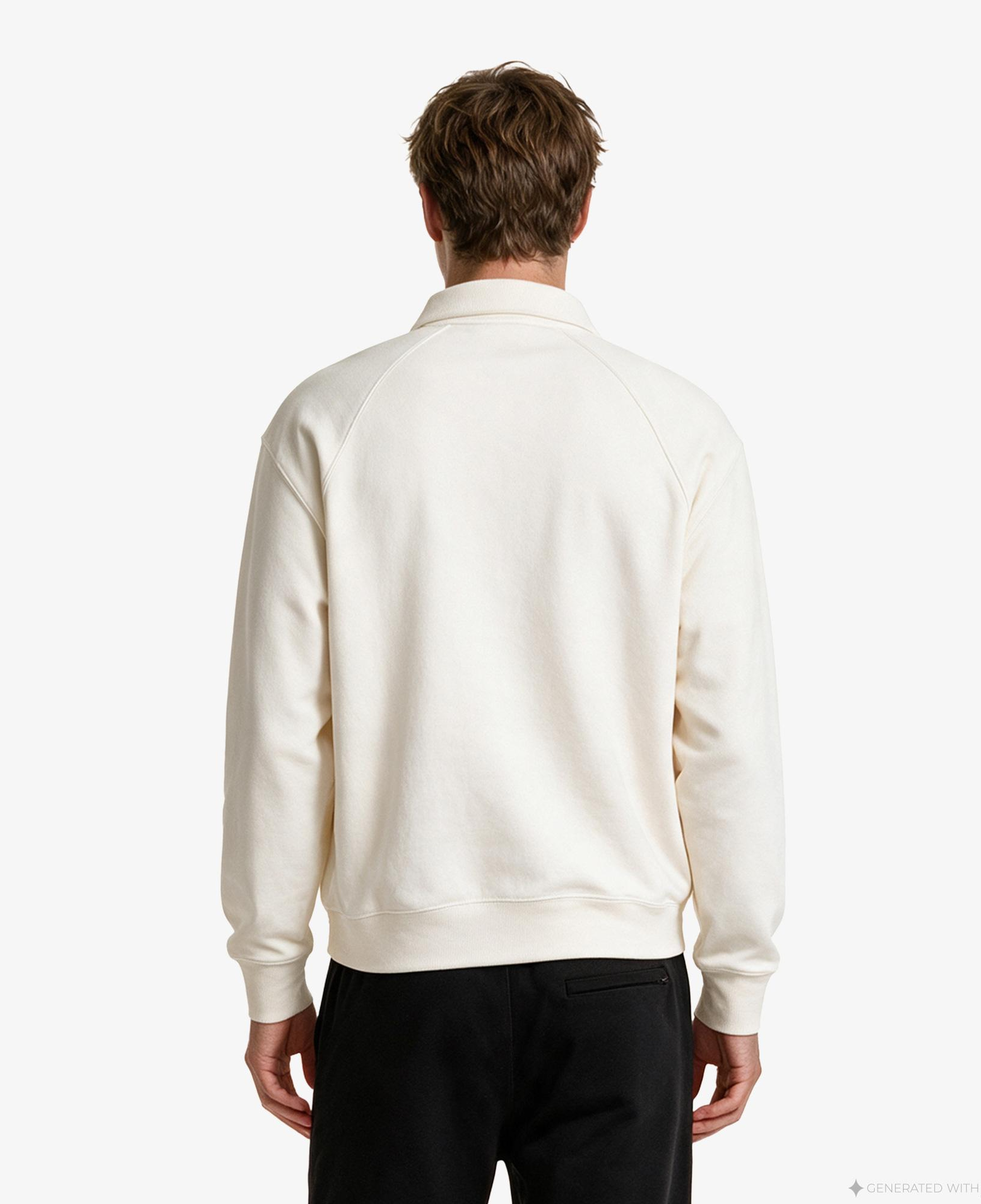 Calvin Klein Terry Graphic Erkek Beyaz Sweatshirt