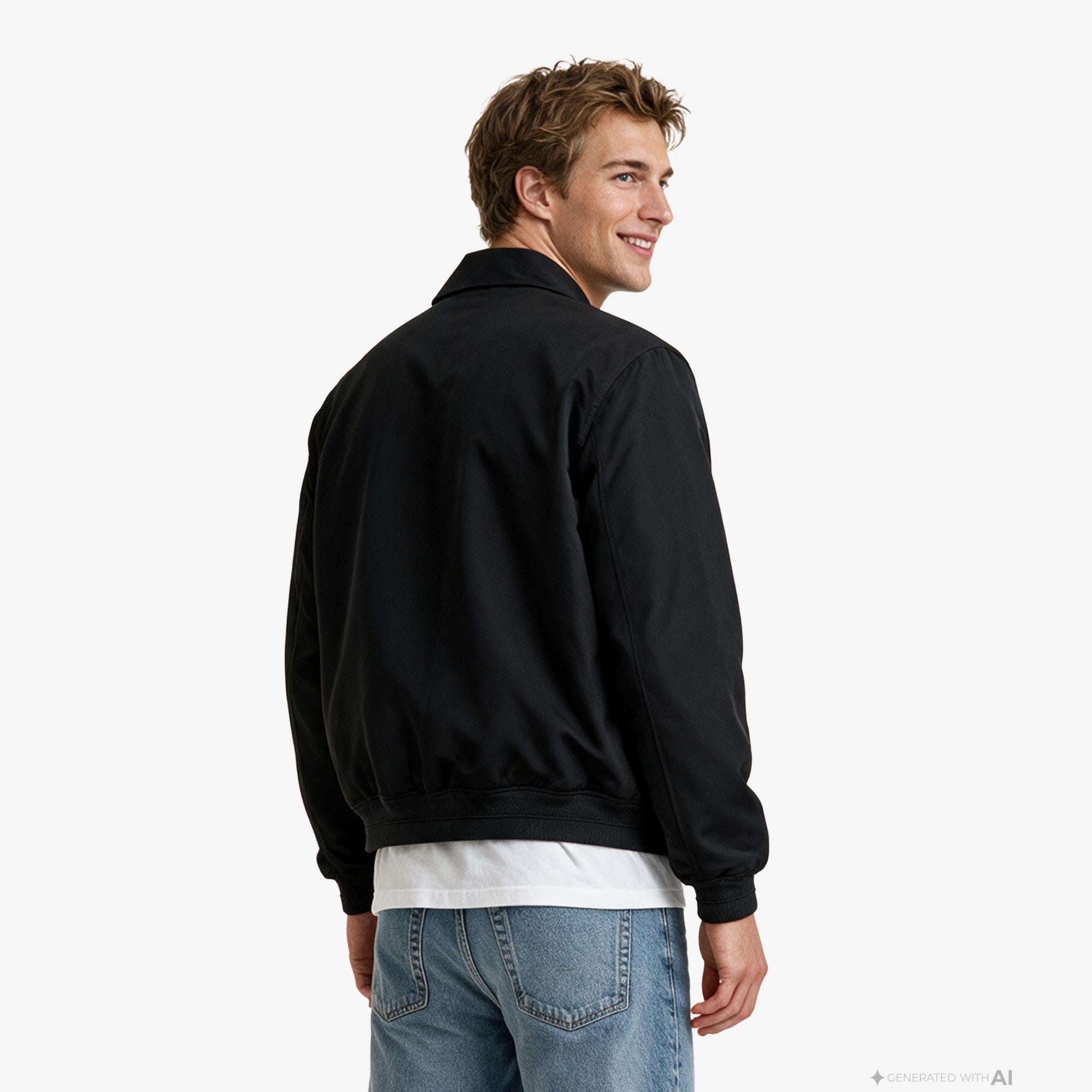 Calvin Klein Tech Nylon Blouson Erkek Siyah Ceket