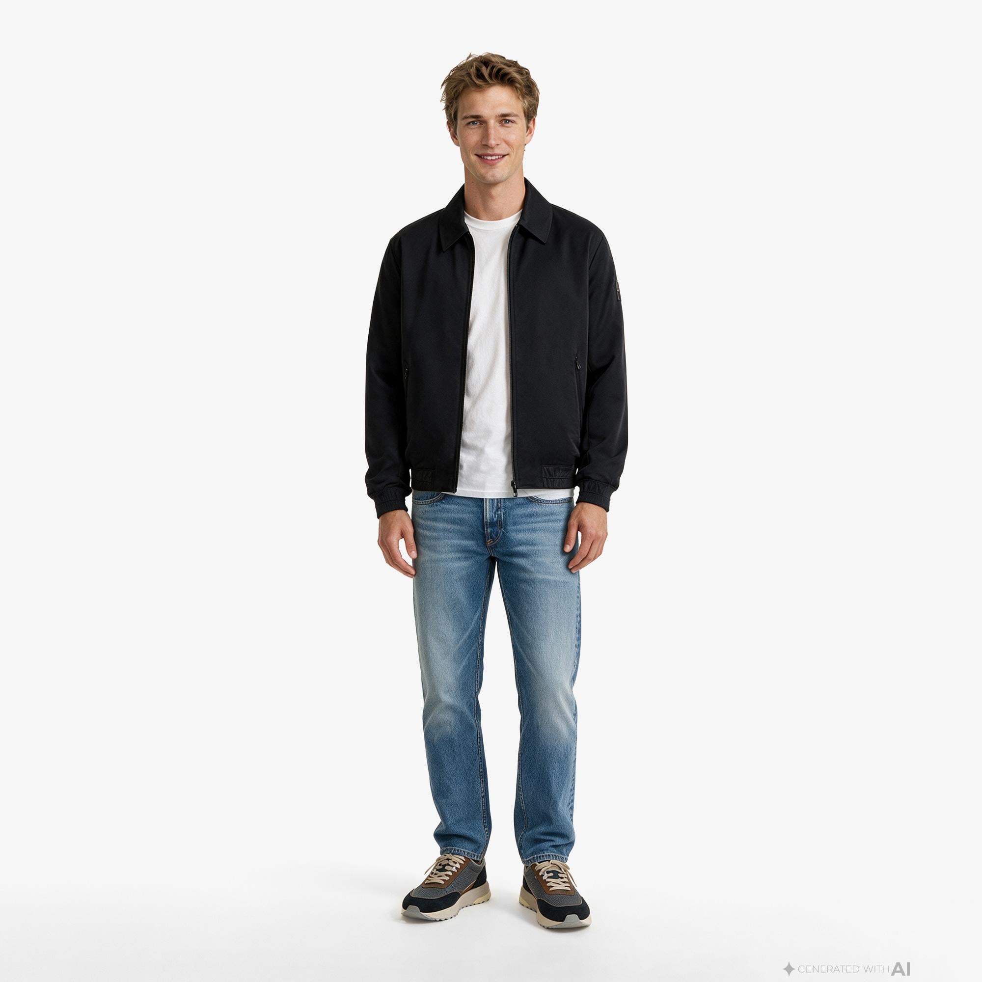 Calvin Klein Tech Nylon Blouson Erkek Siyah Ceket
