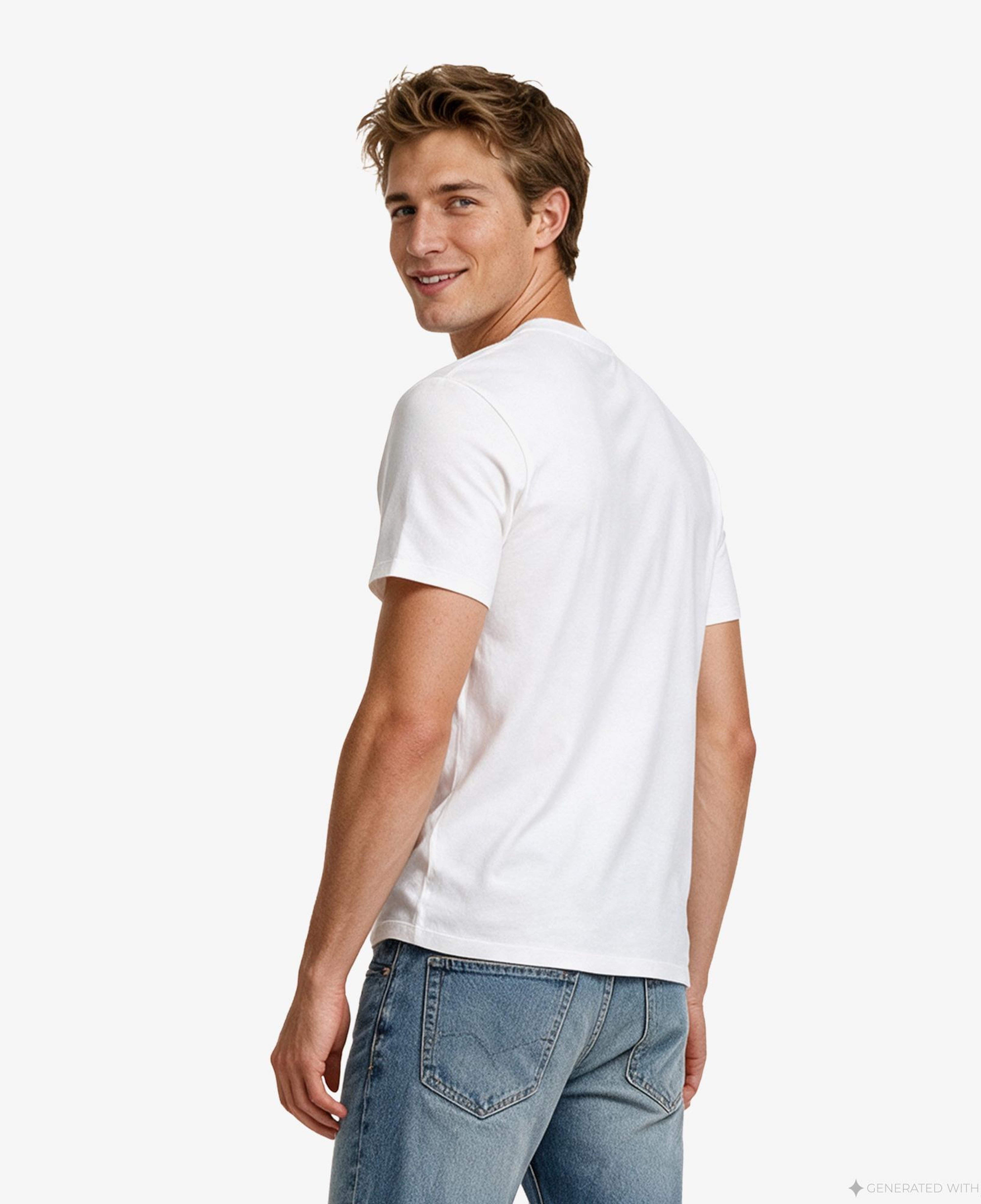Calvin Klein Tech Interlock Erkek Beyaz T-Shirt