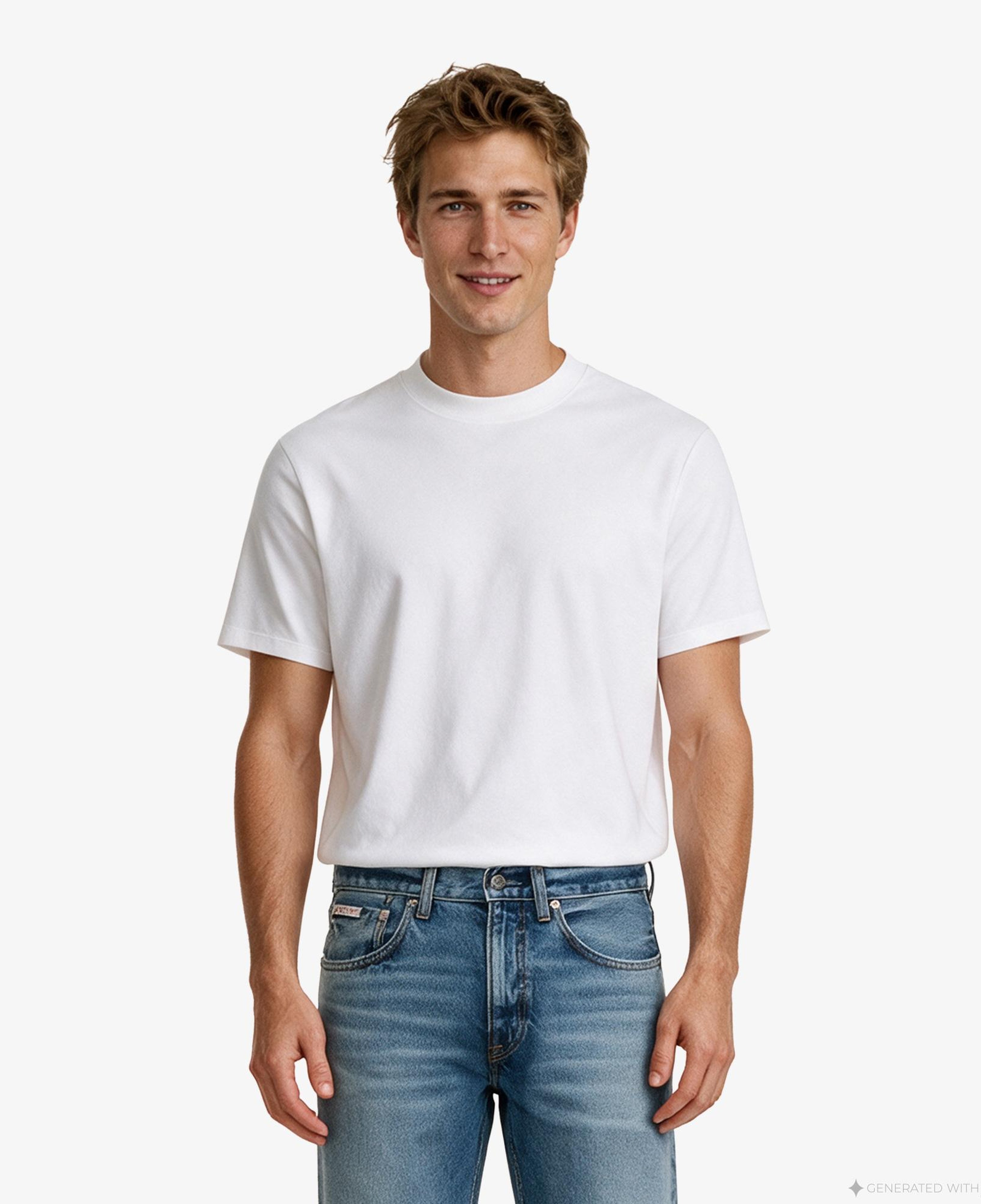 Calvin Klein Tech Interlock Erkek Beyaz T-Shirt