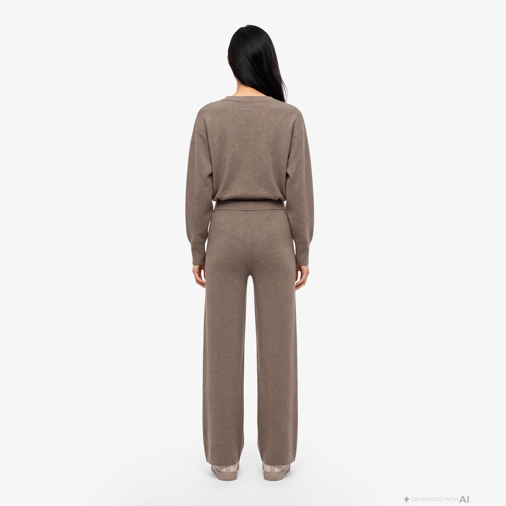 Calvin Klein Tech Knit Kadın Bej Pantolon