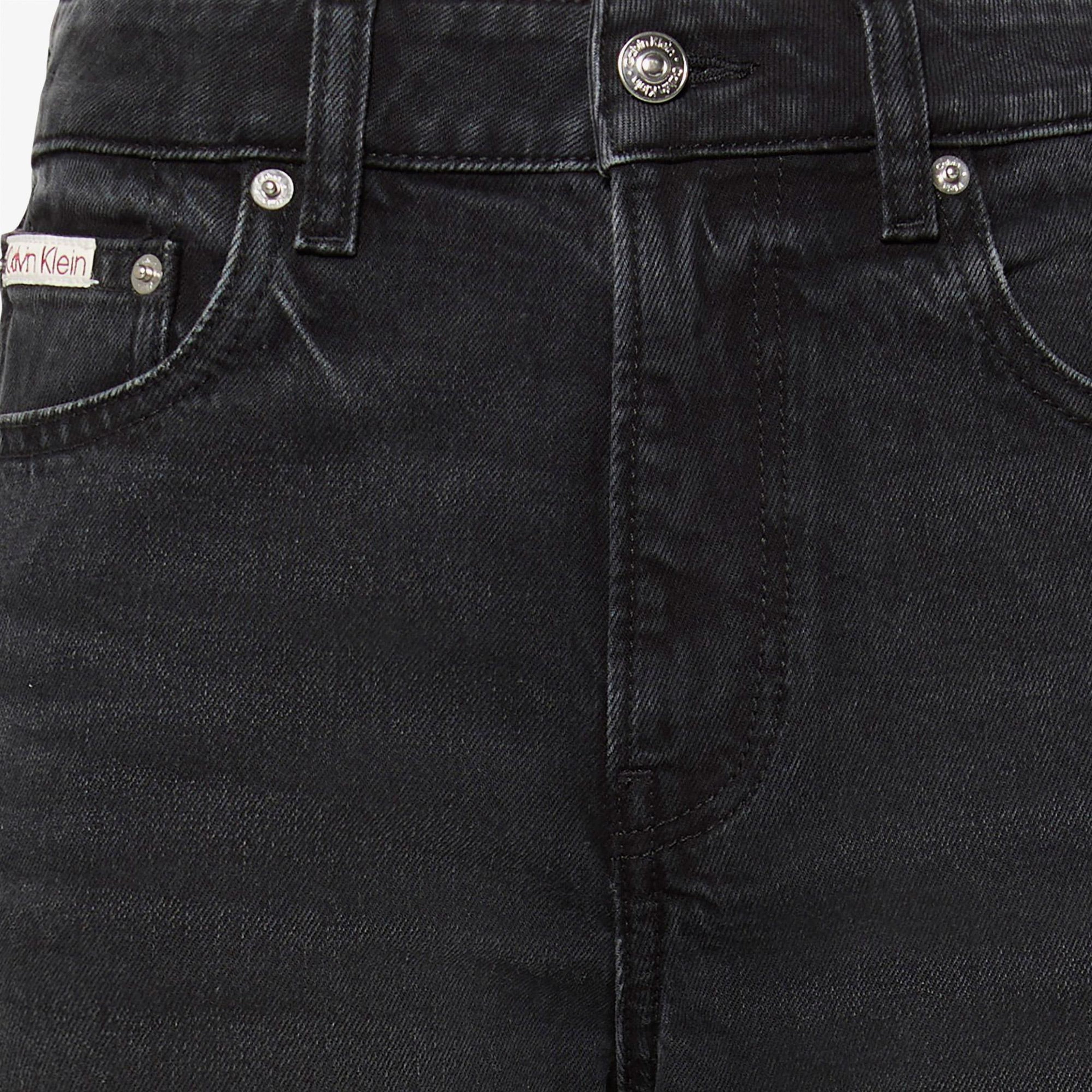 Calvin Klein High Rise Straight Midnight Kadın Siyah Jean