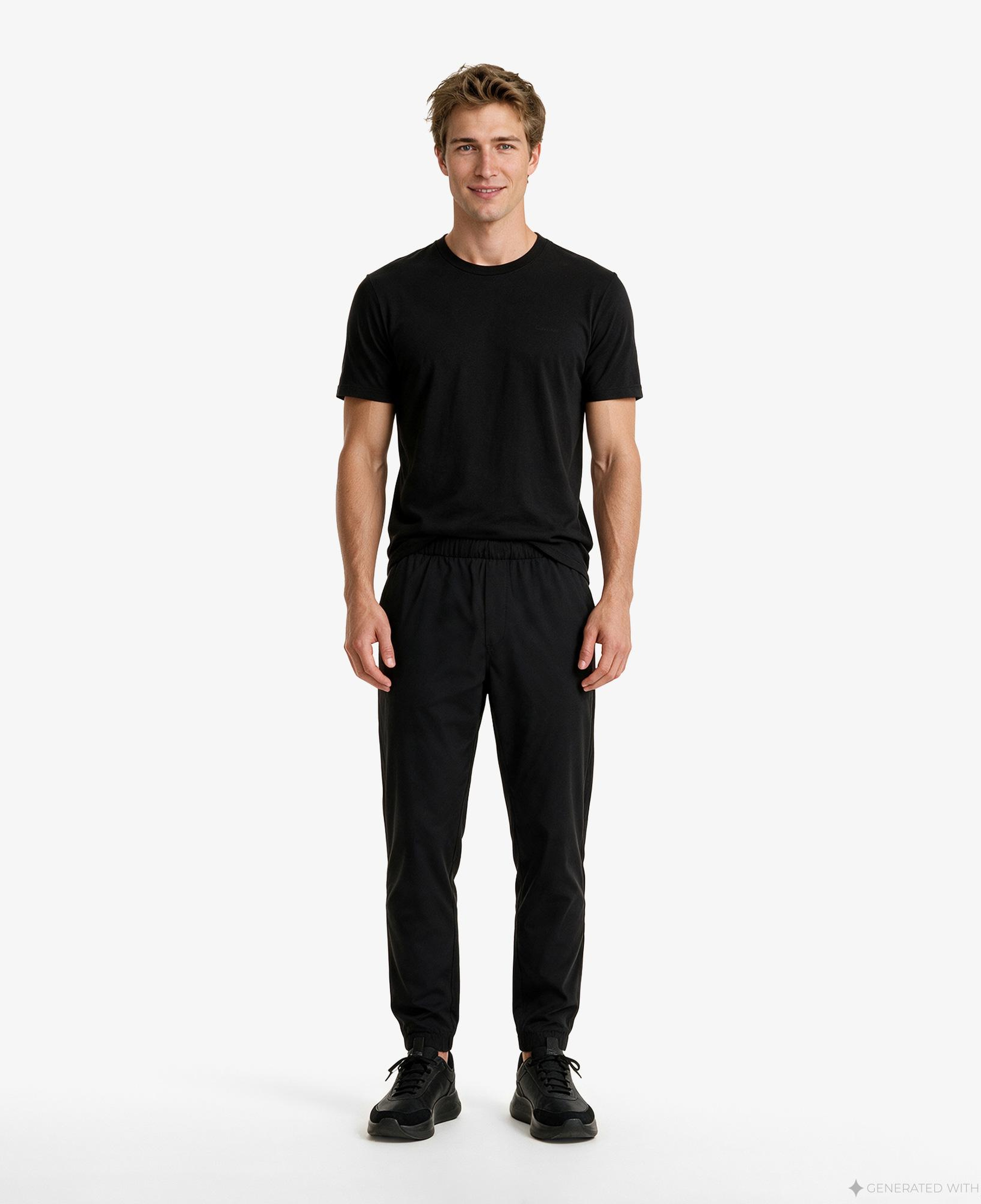 Calvin Klein Tech Interlock Erkek Siyah T-Shirt