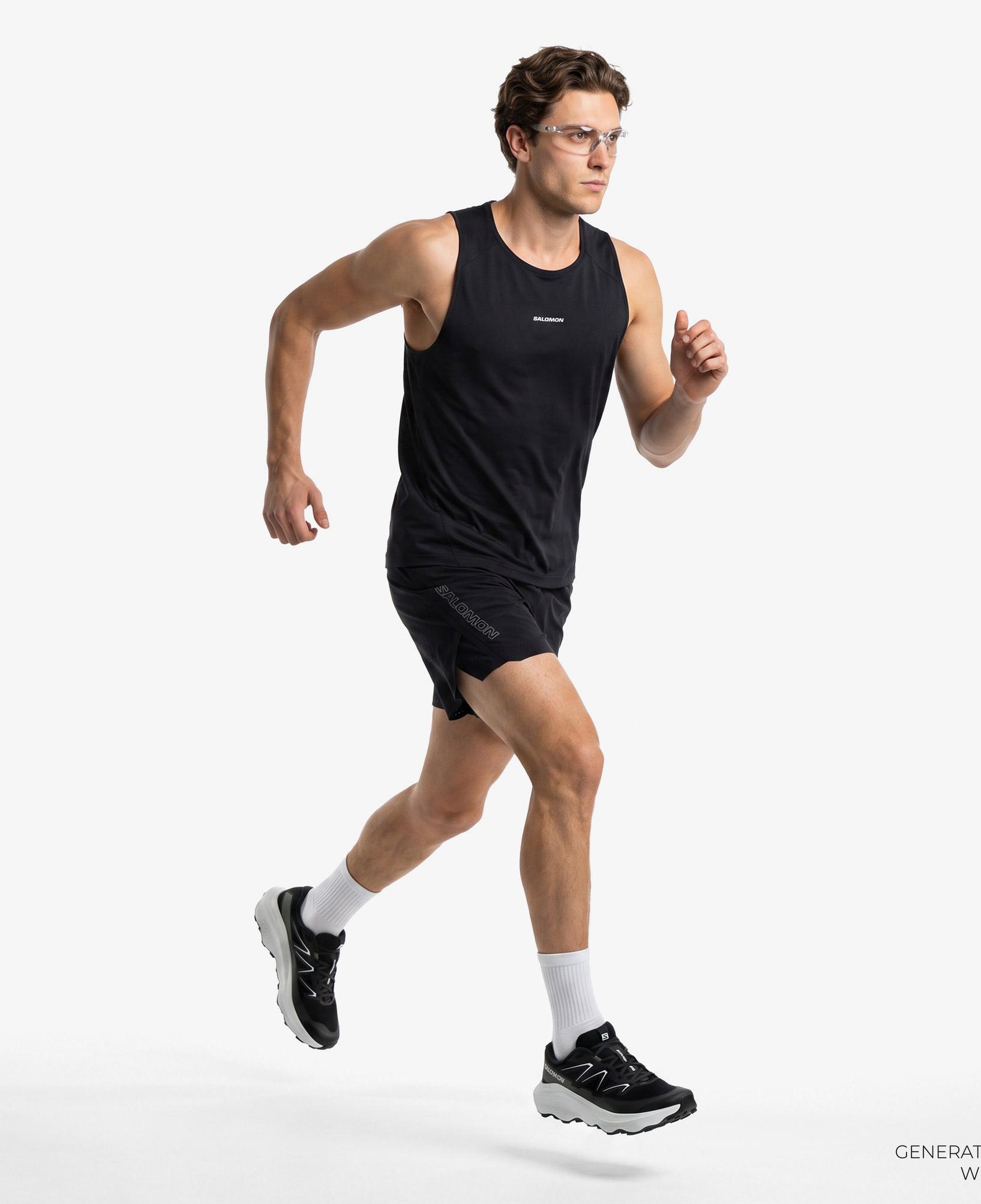Salomon S/LAB Ultra 2IN1 Erkek Siyah Koşu Şortu