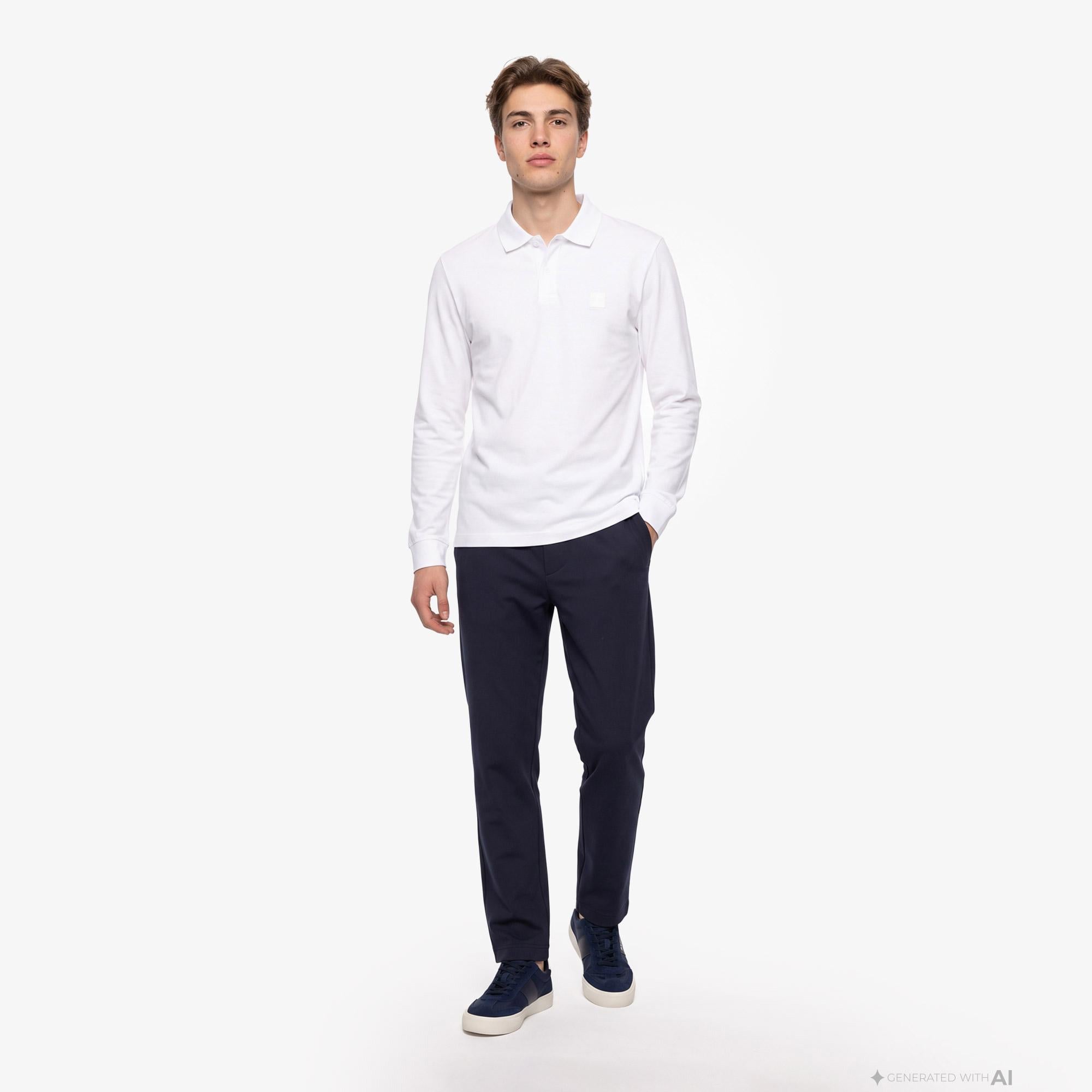 Boss Passerby Erkek Beyaz Polo