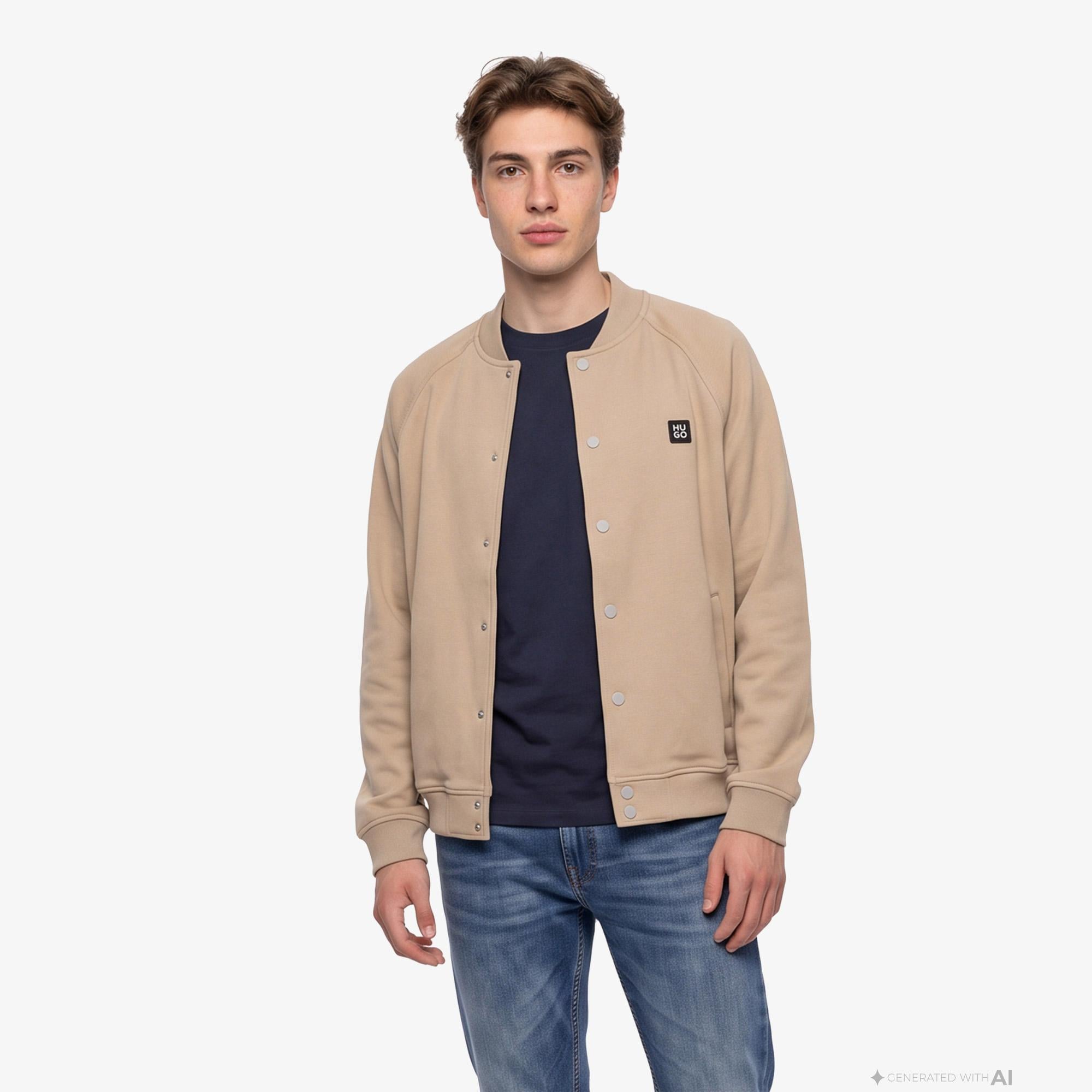 Hugo Dabin Erkek Bej Sweatshirt