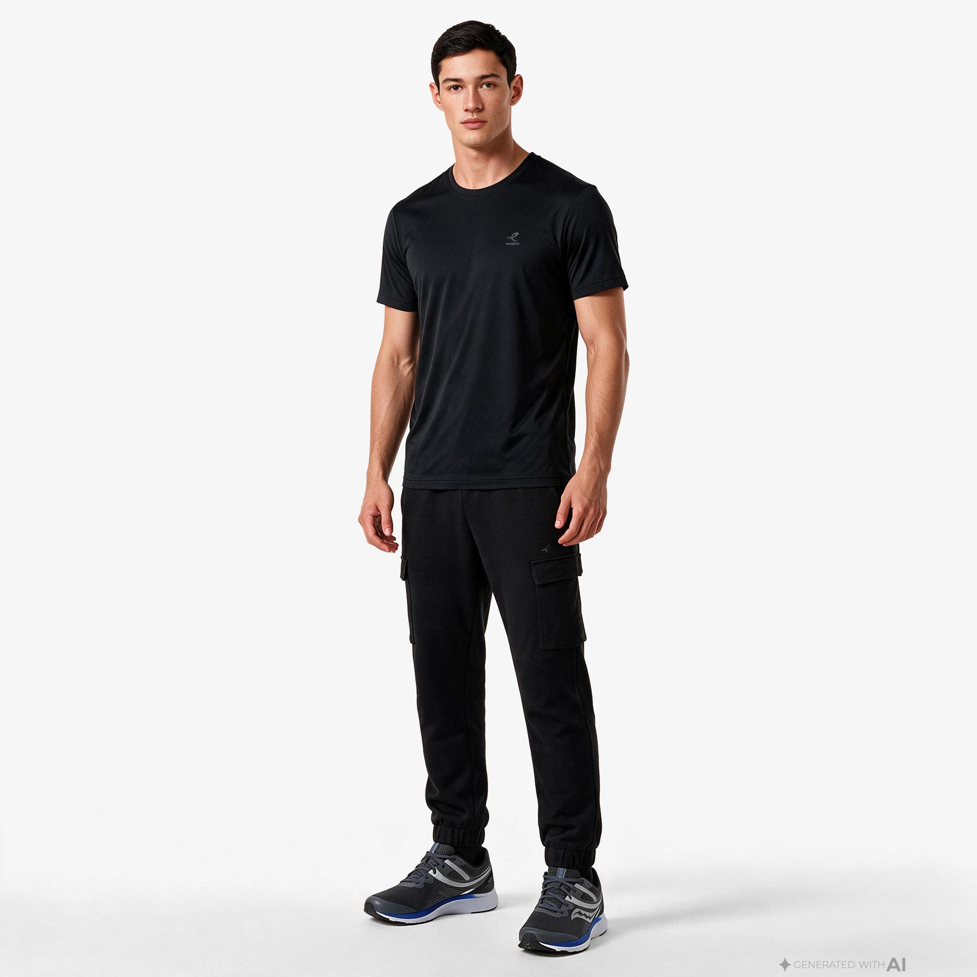 Energetics Gio Ss Erkek Siyah Antrenman T-Shirt