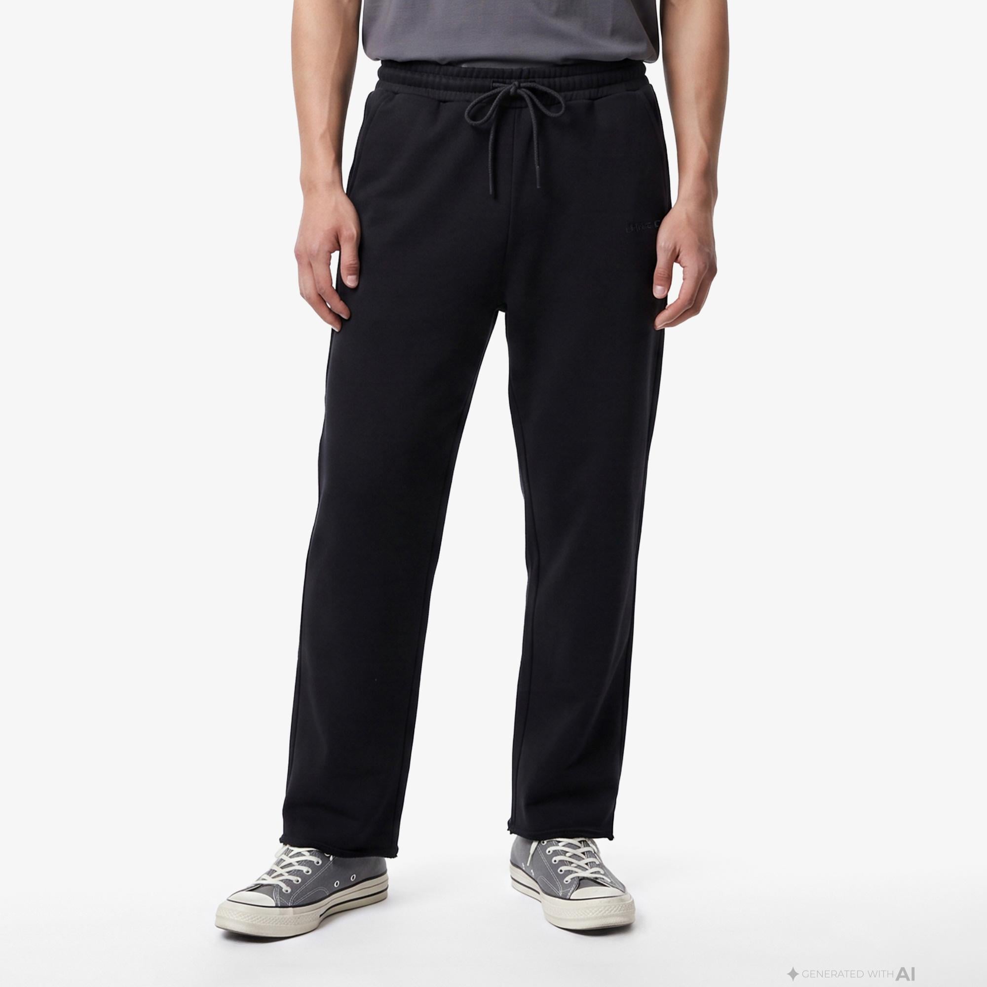 UNITED4 Regular Fit Erkek Siyah Eşofman Altı