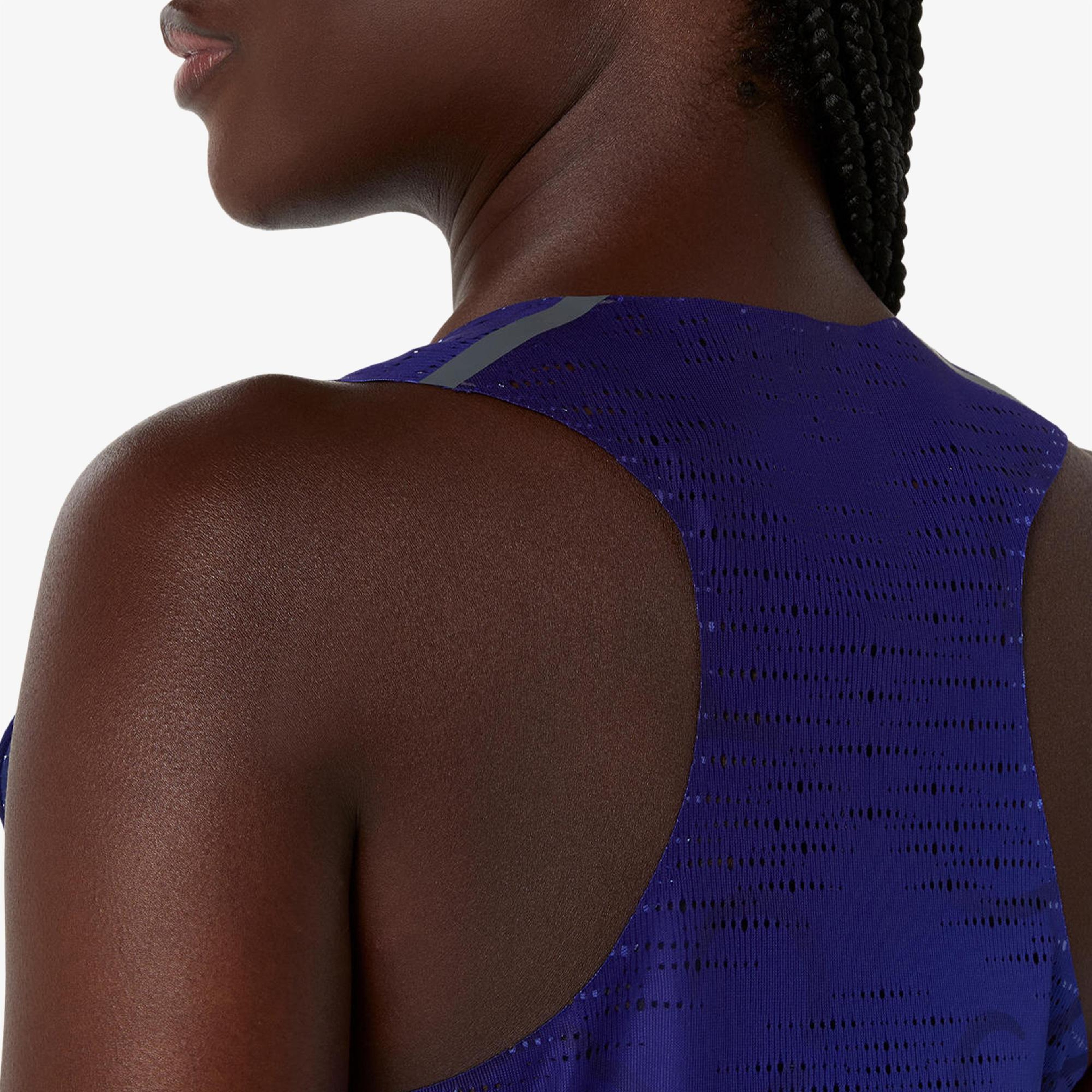 Asics Metaspeed Singlet Kadın Lacivert Koşu T-Shirt