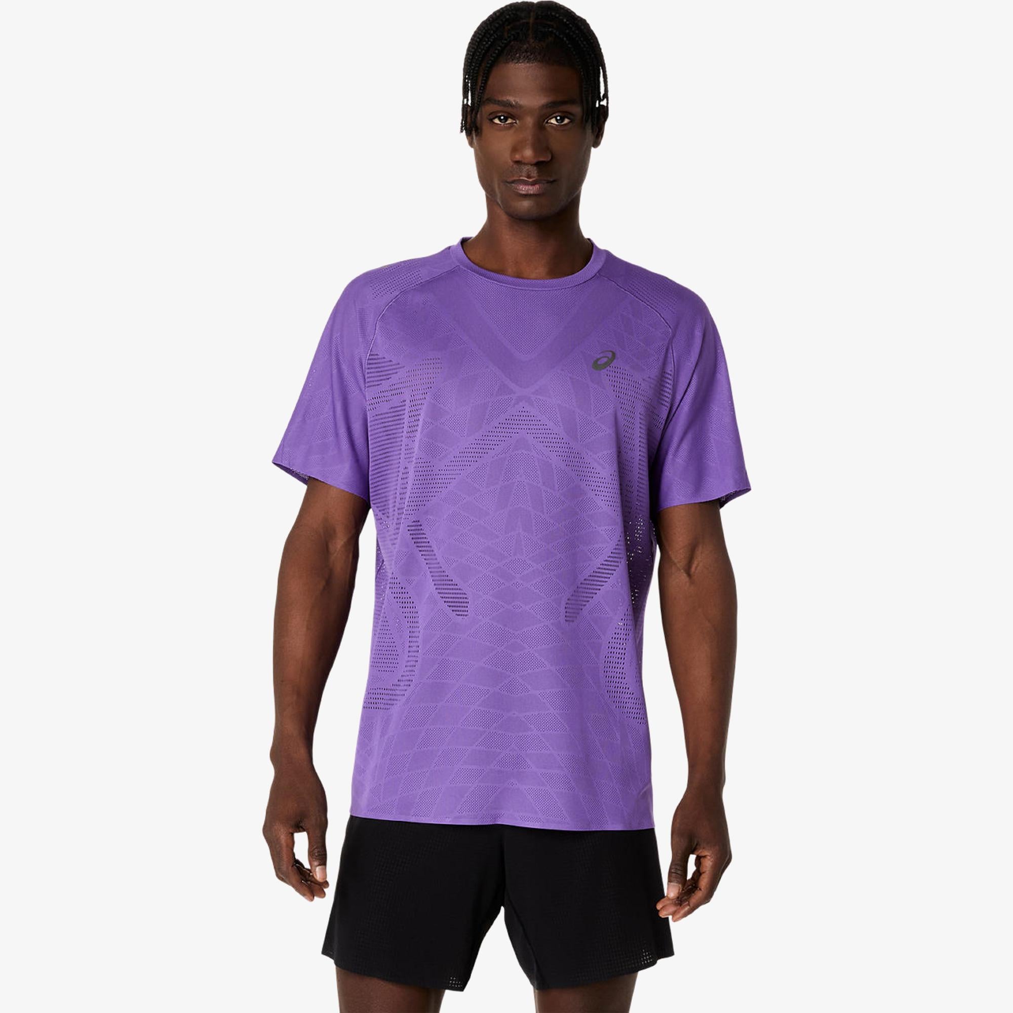Asics Metarun Ss Top Erkek Krem T-Shirt