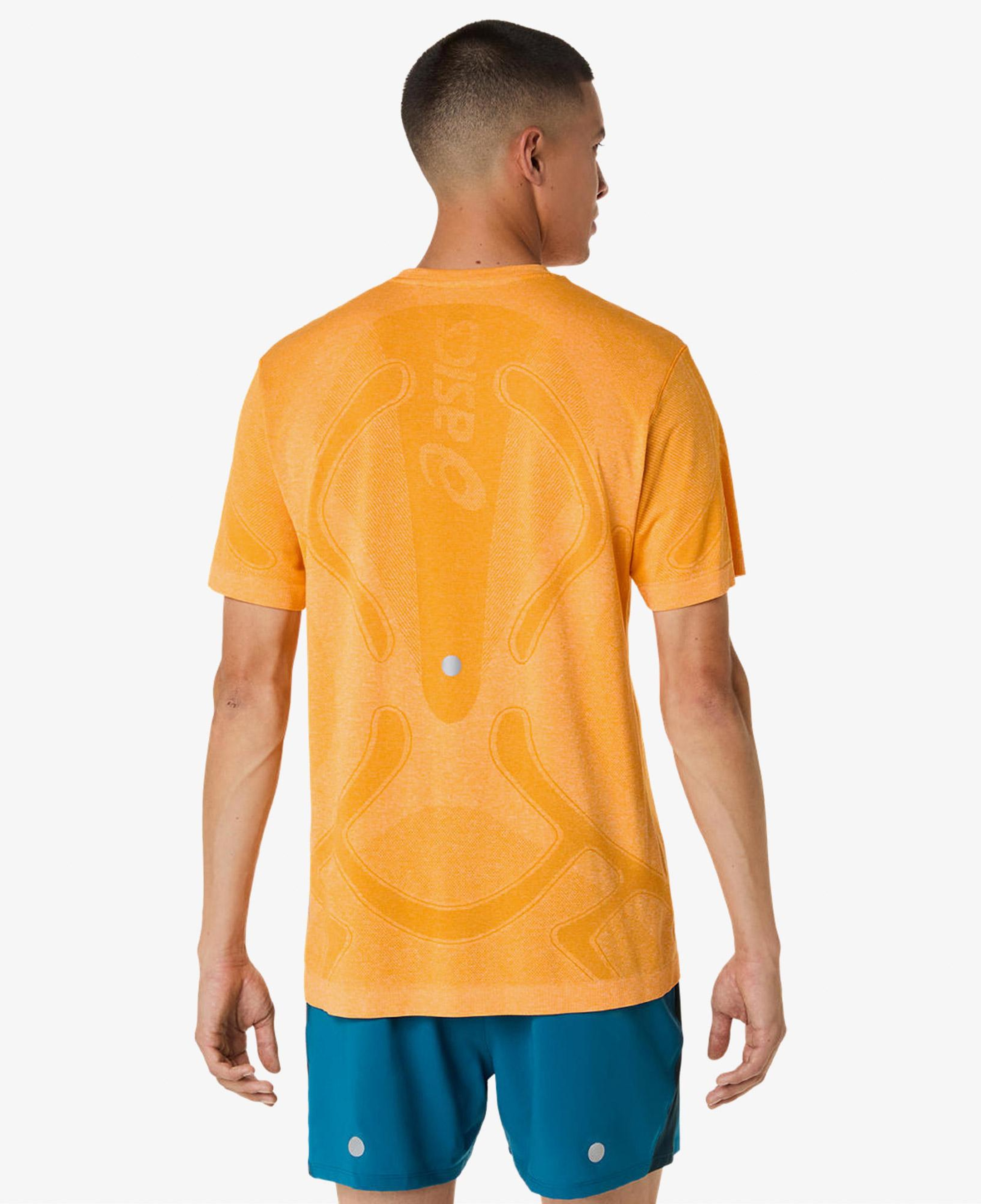 Asics Road Seamless Ss Top Erkek Turuncu Koşu Sweatshirt