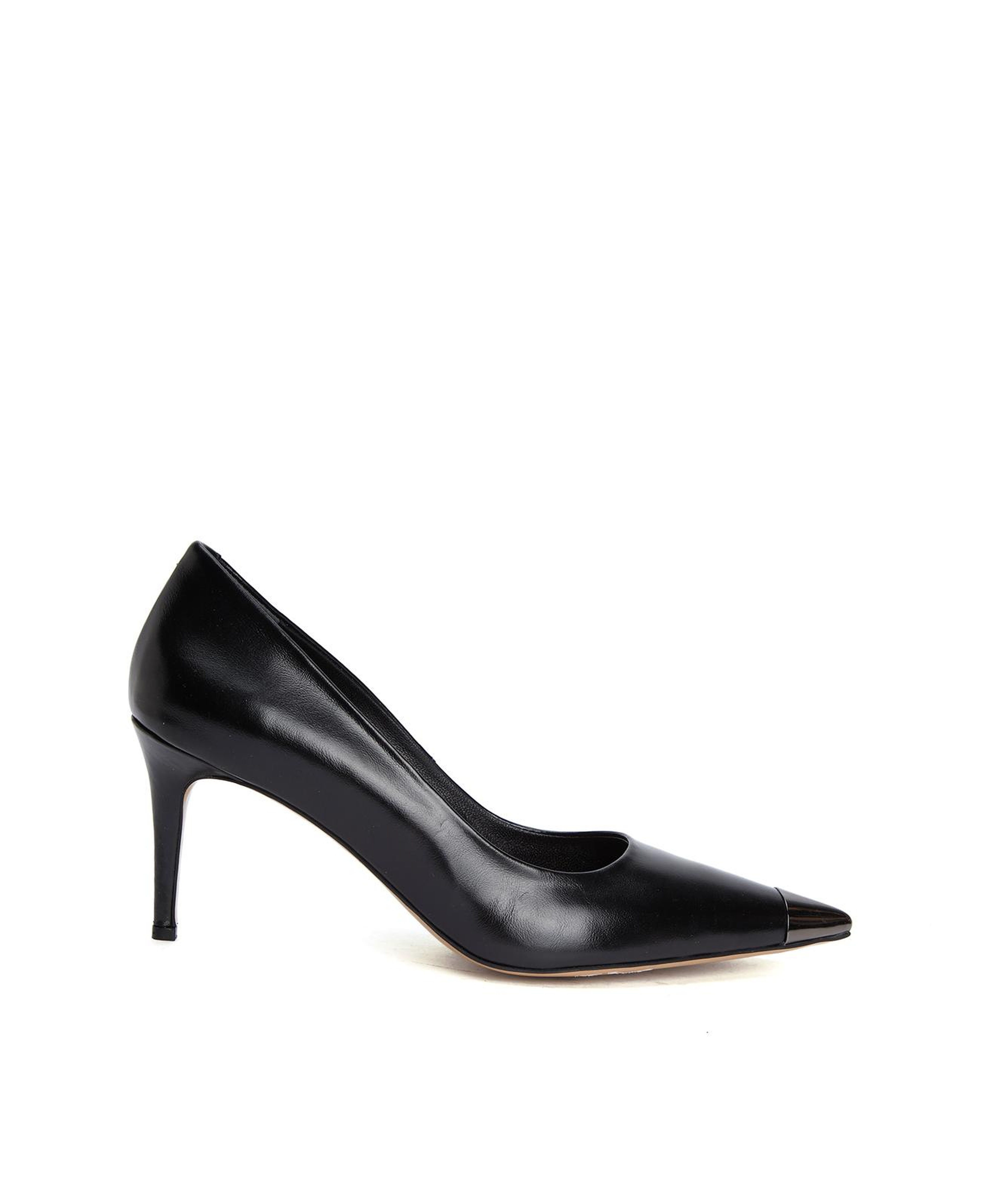 Divarese Kadın Siyah Deri Stiletto