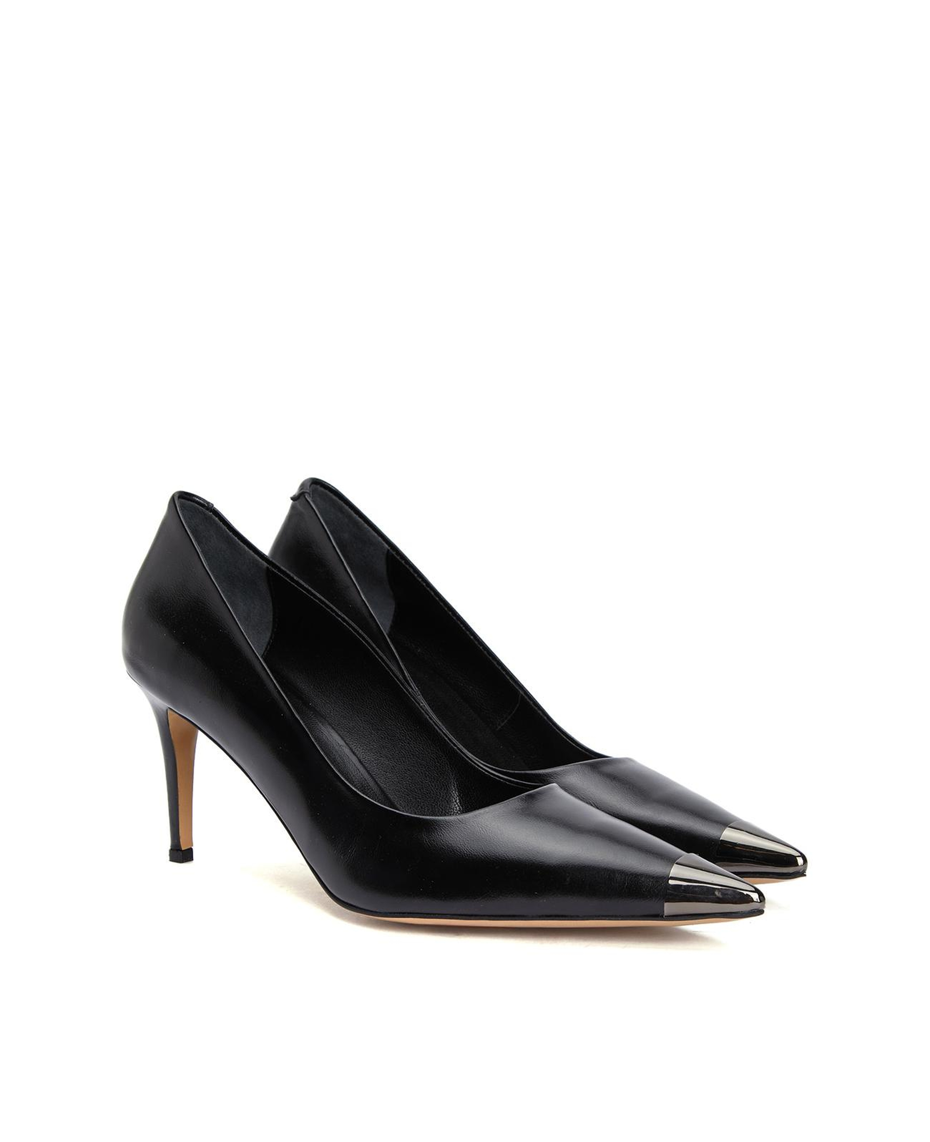 Divarese Kadın Siyah Deri Stiletto