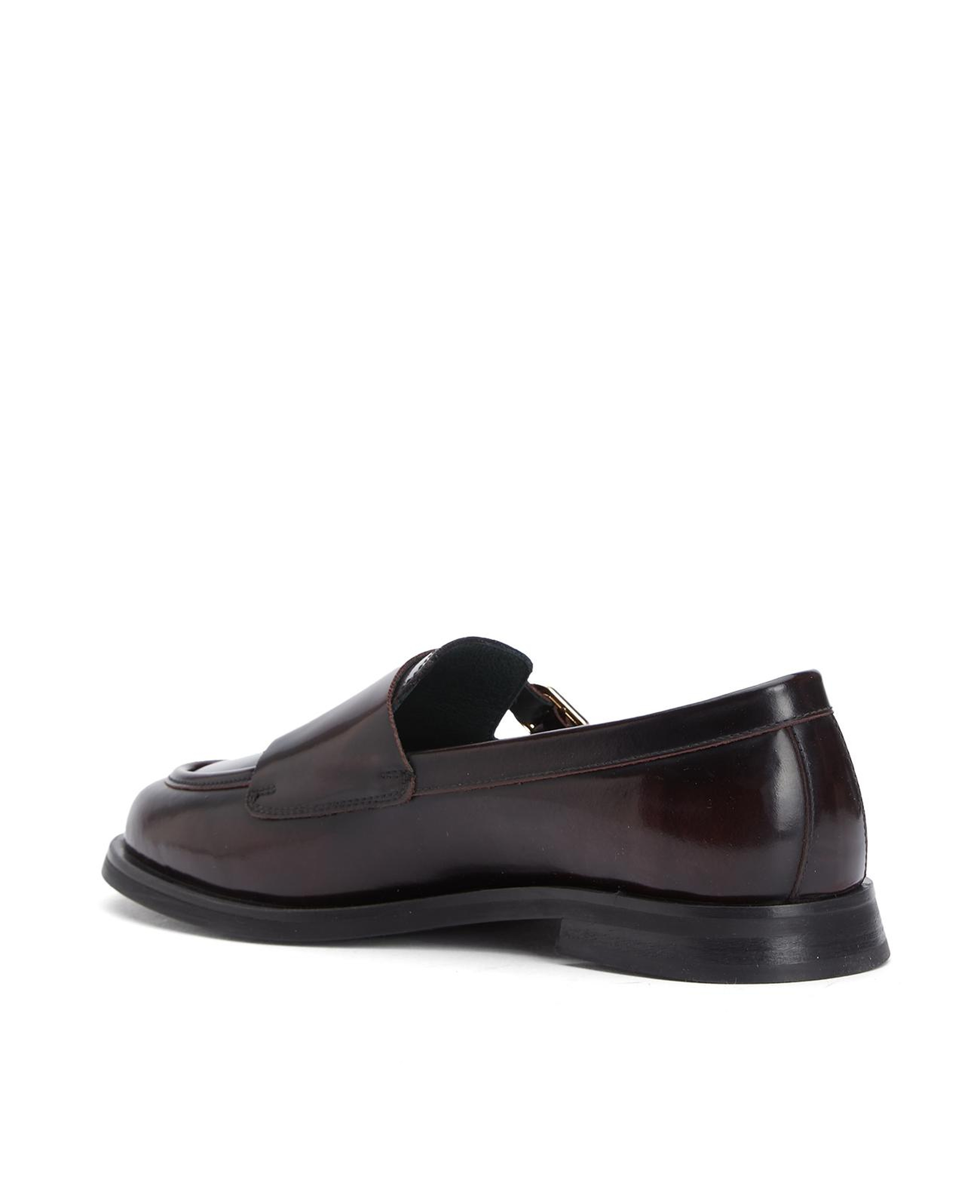 George Hogg Kadın Bordo Toka Detaylı Deri Loafer