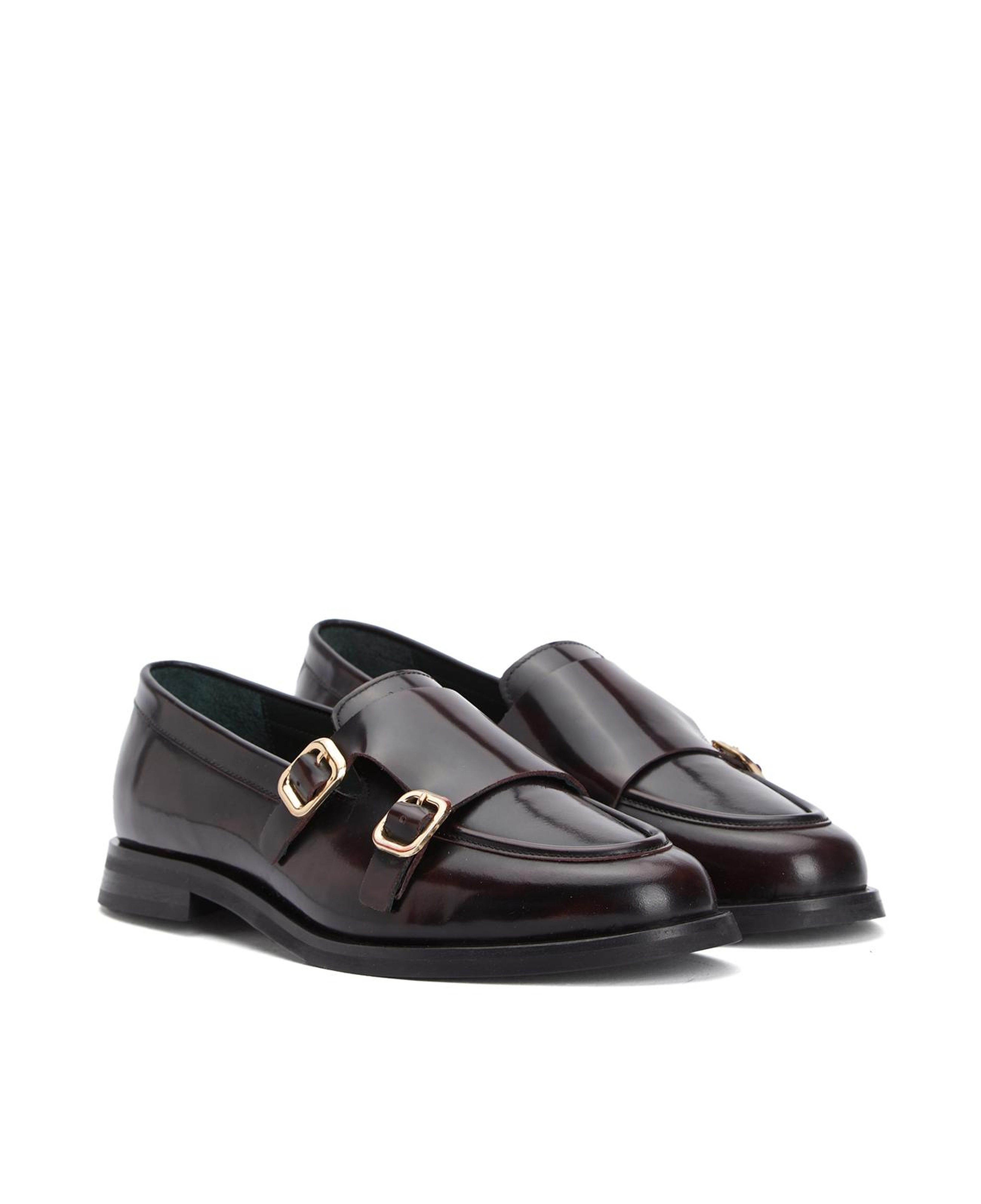 George Hogg Kadın Bordo Toka Detaylı Deri Loafer