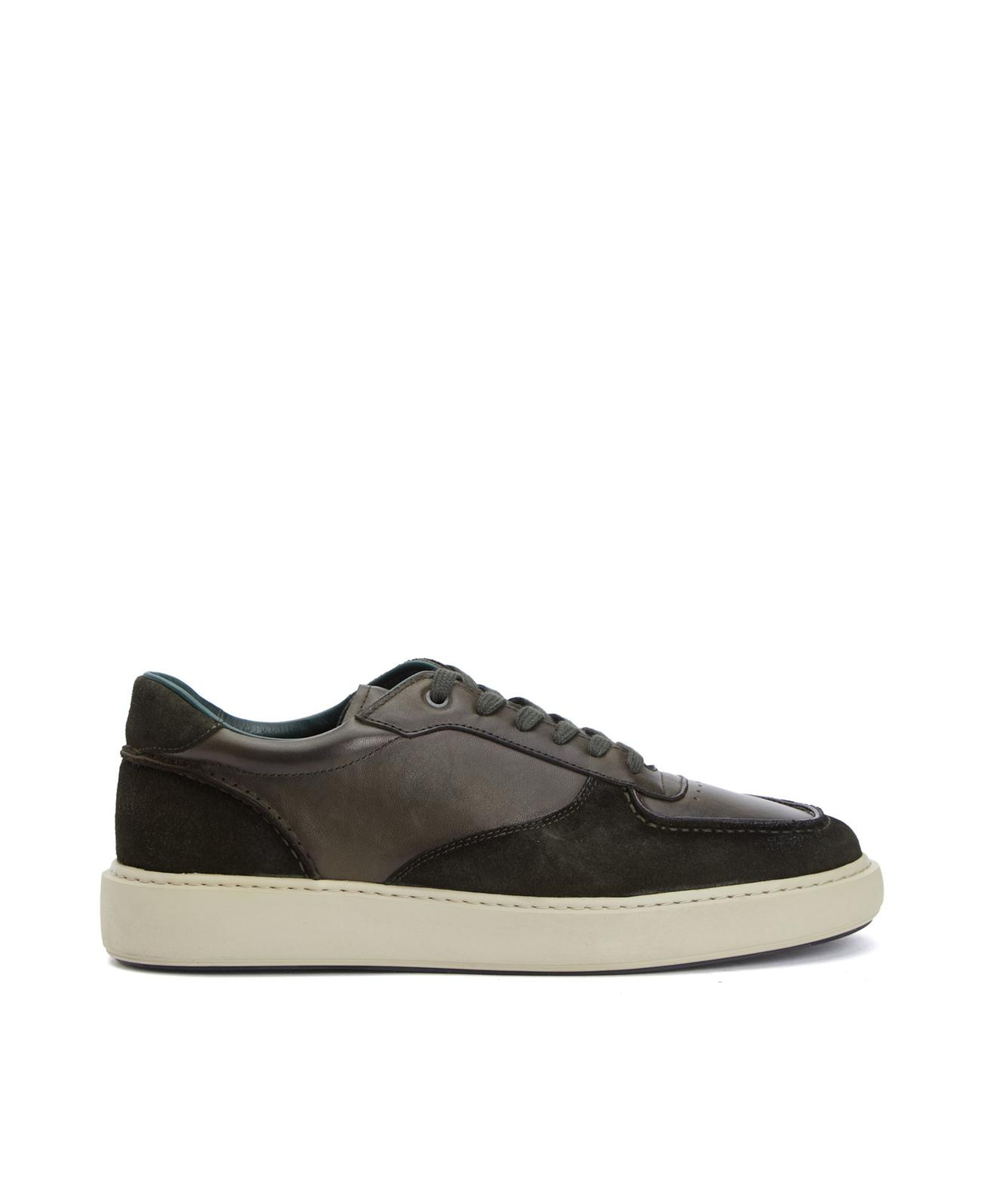 George Hogg Erkek Haki Süet Garnili Deri Sneaker