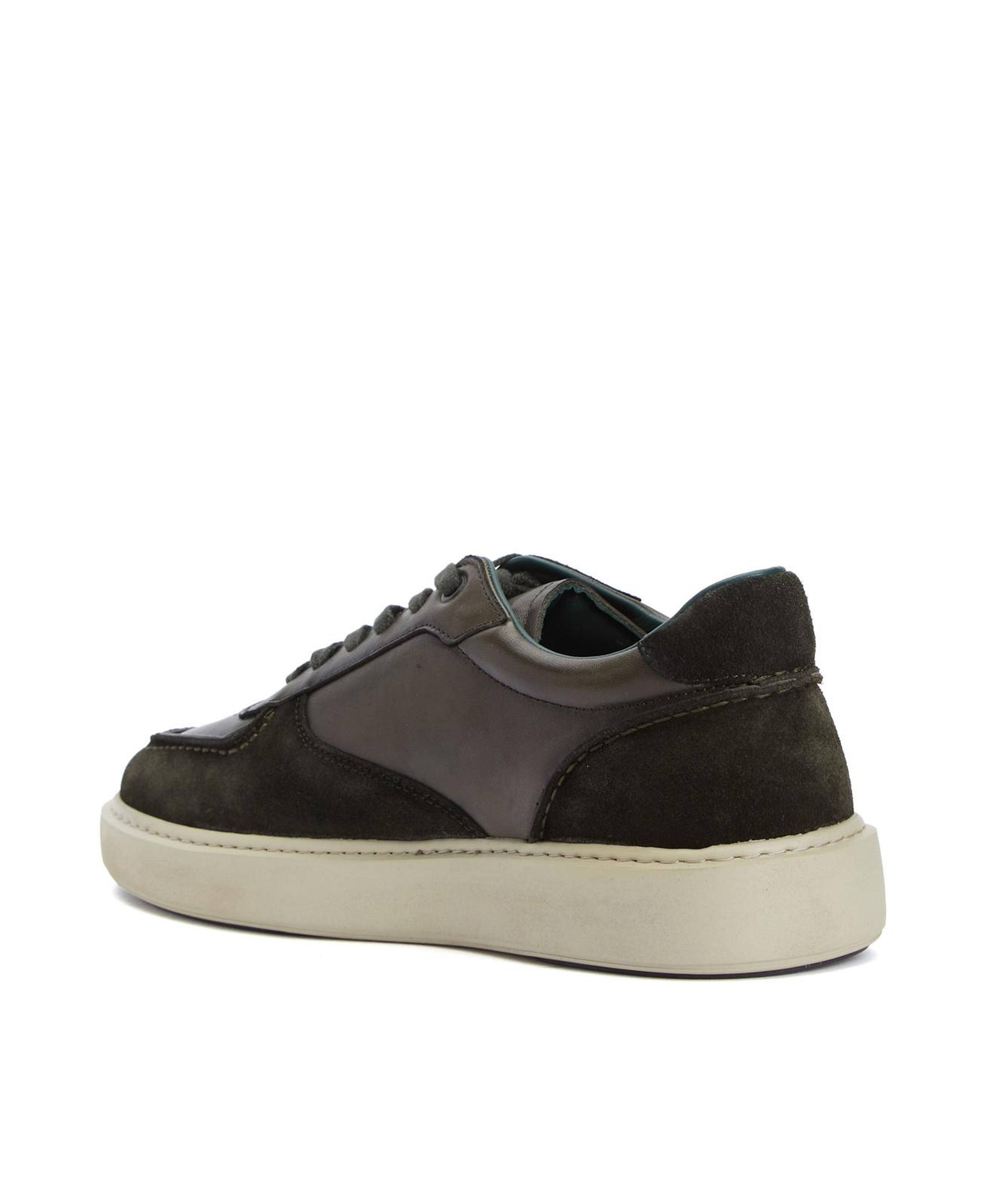 George Hogg Erkek Haki Süet Garnili Deri Sneaker