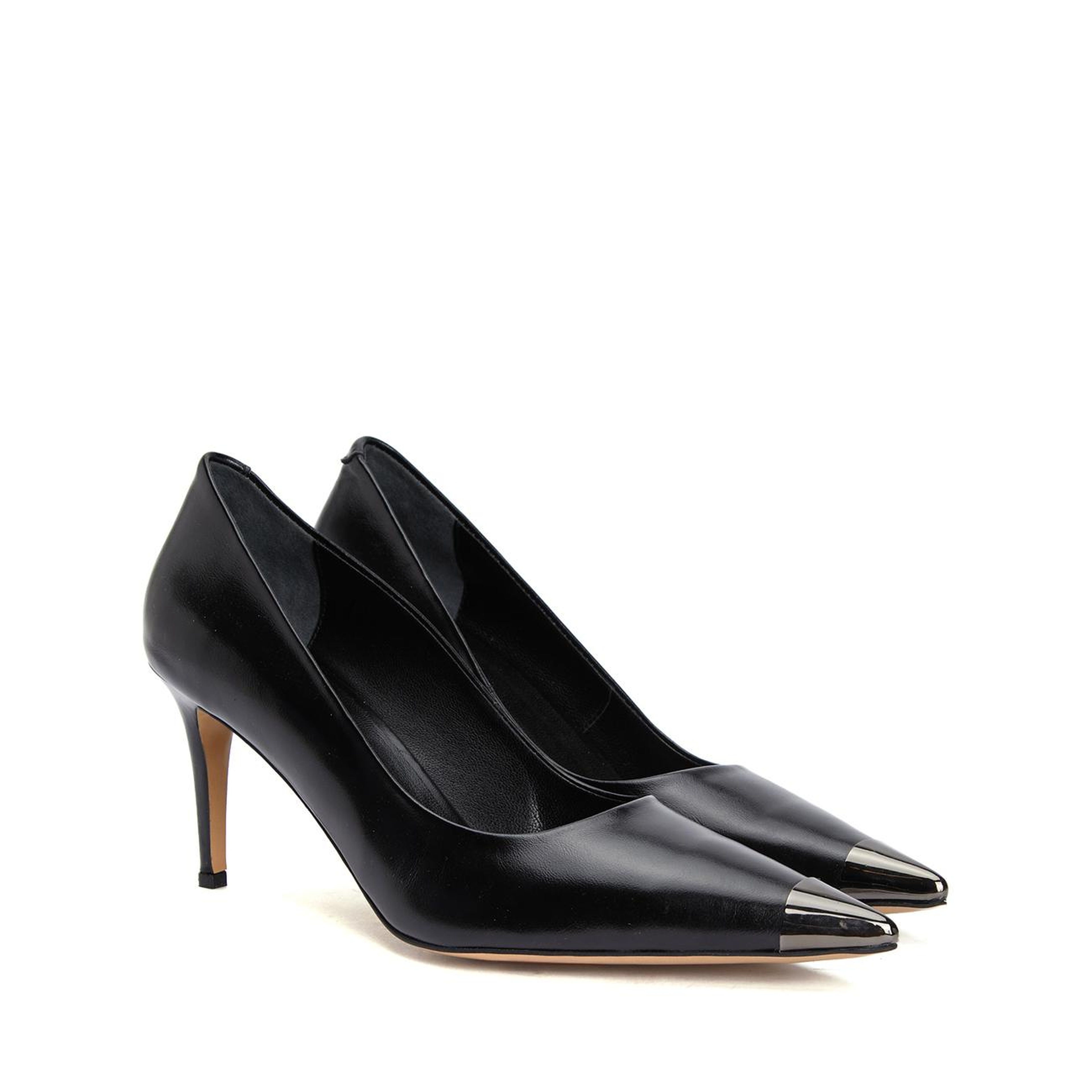 Divarese Kadın Siyah Deri Stiletto
