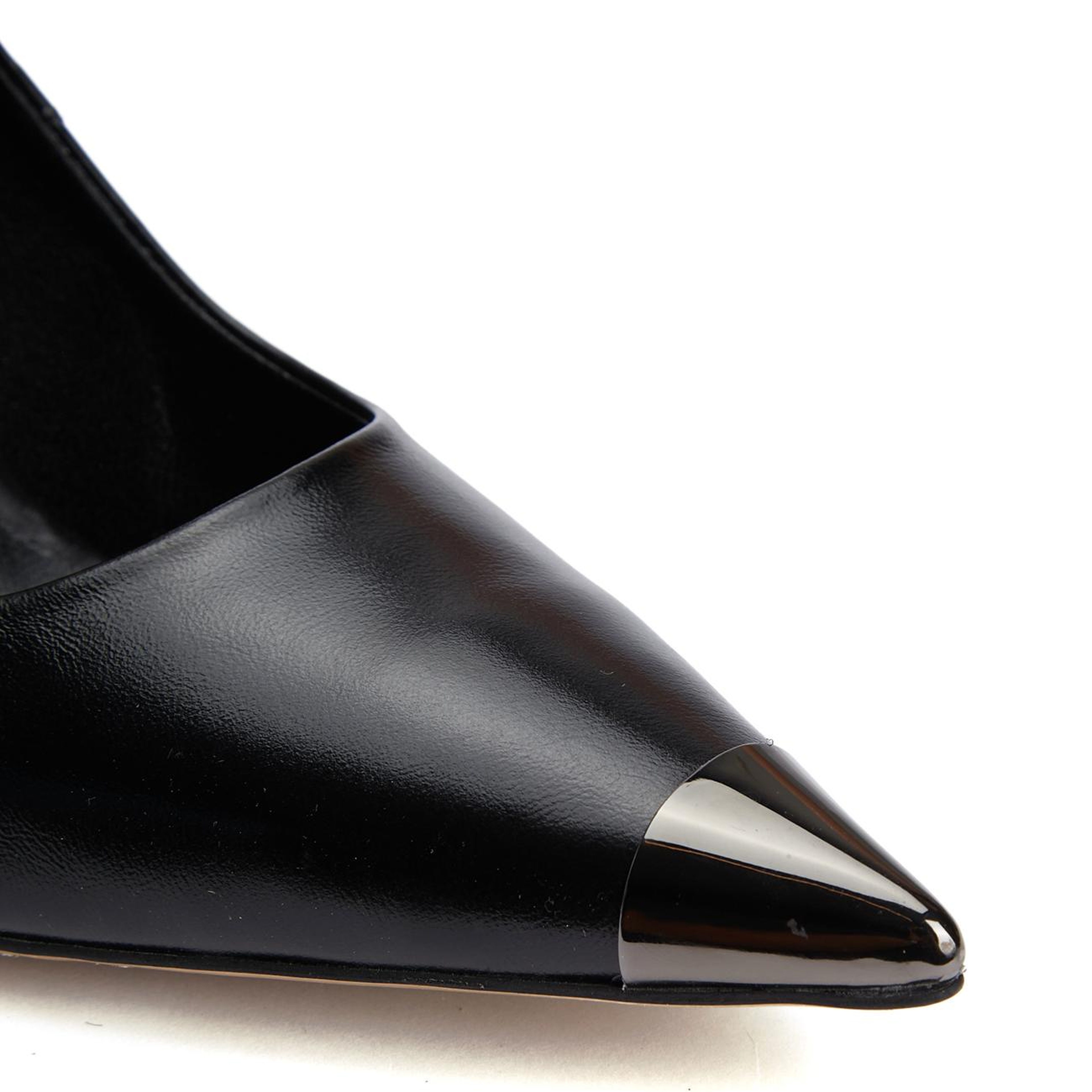 Divarese Kadın Siyah Deri Stiletto