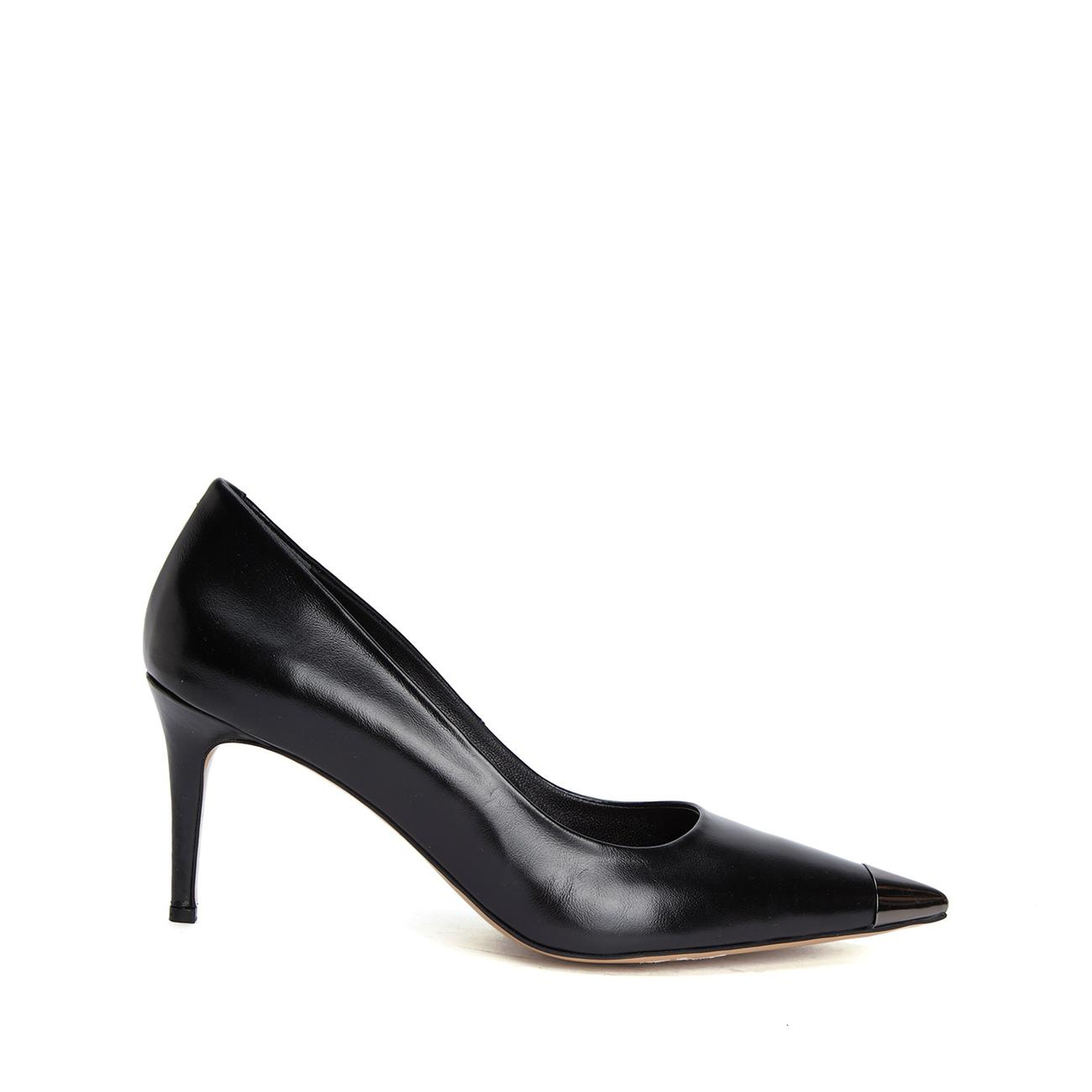 Divarese Kadın Siyah Deri Stiletto