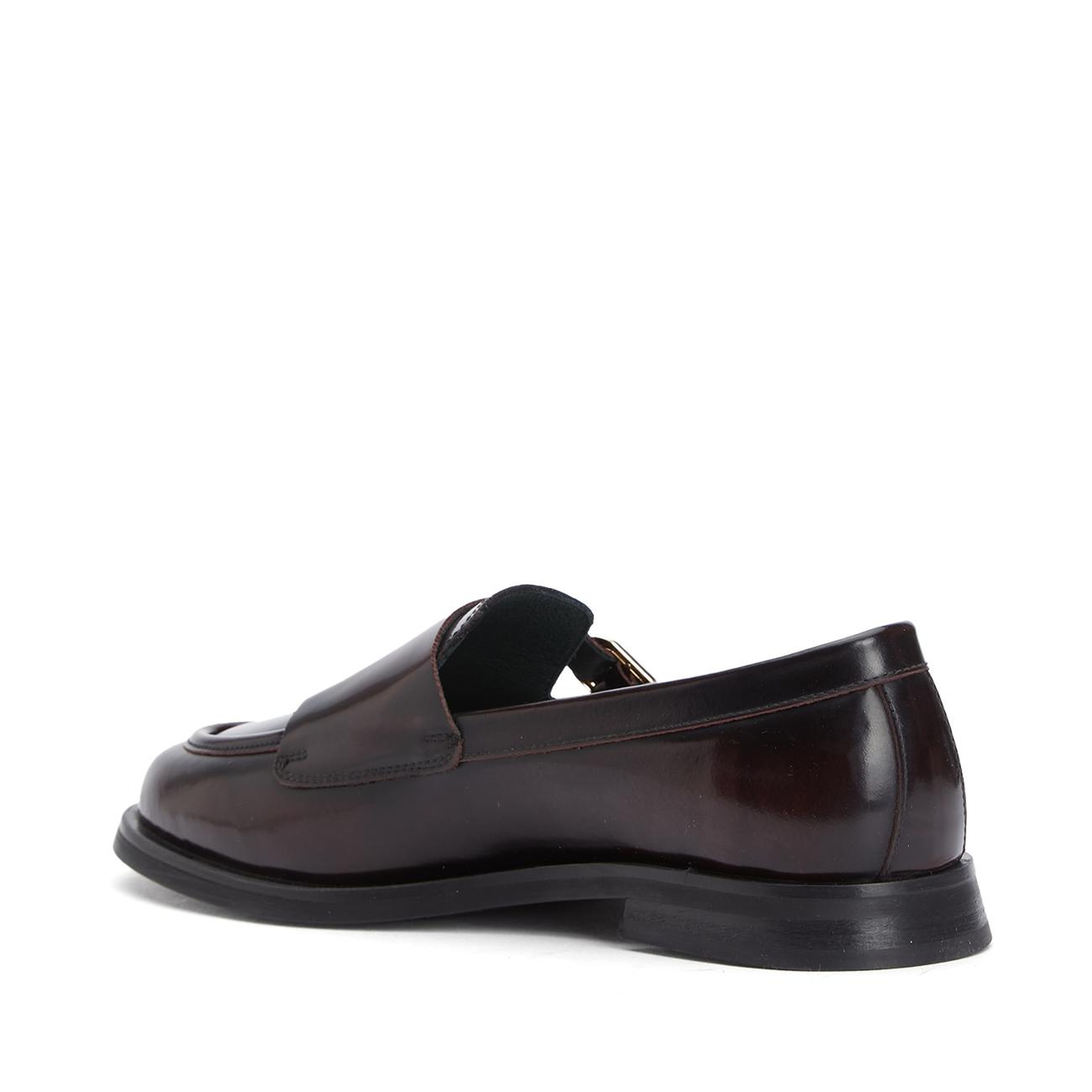George Hogg Kadın Bordo Toka Detaylı Deri Loafer