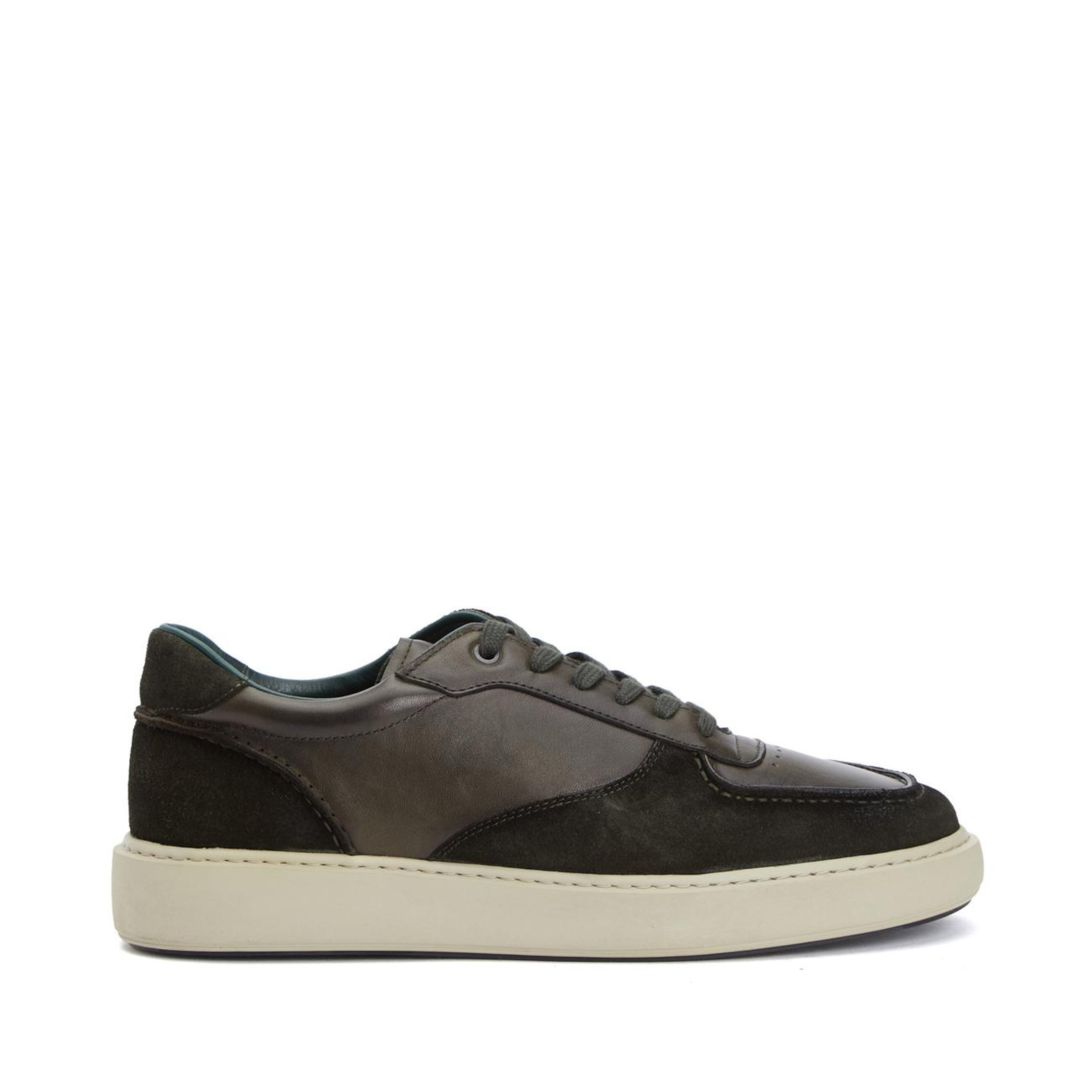 George Hogg Erkek Haki Süet Garnili Deri Sneaker