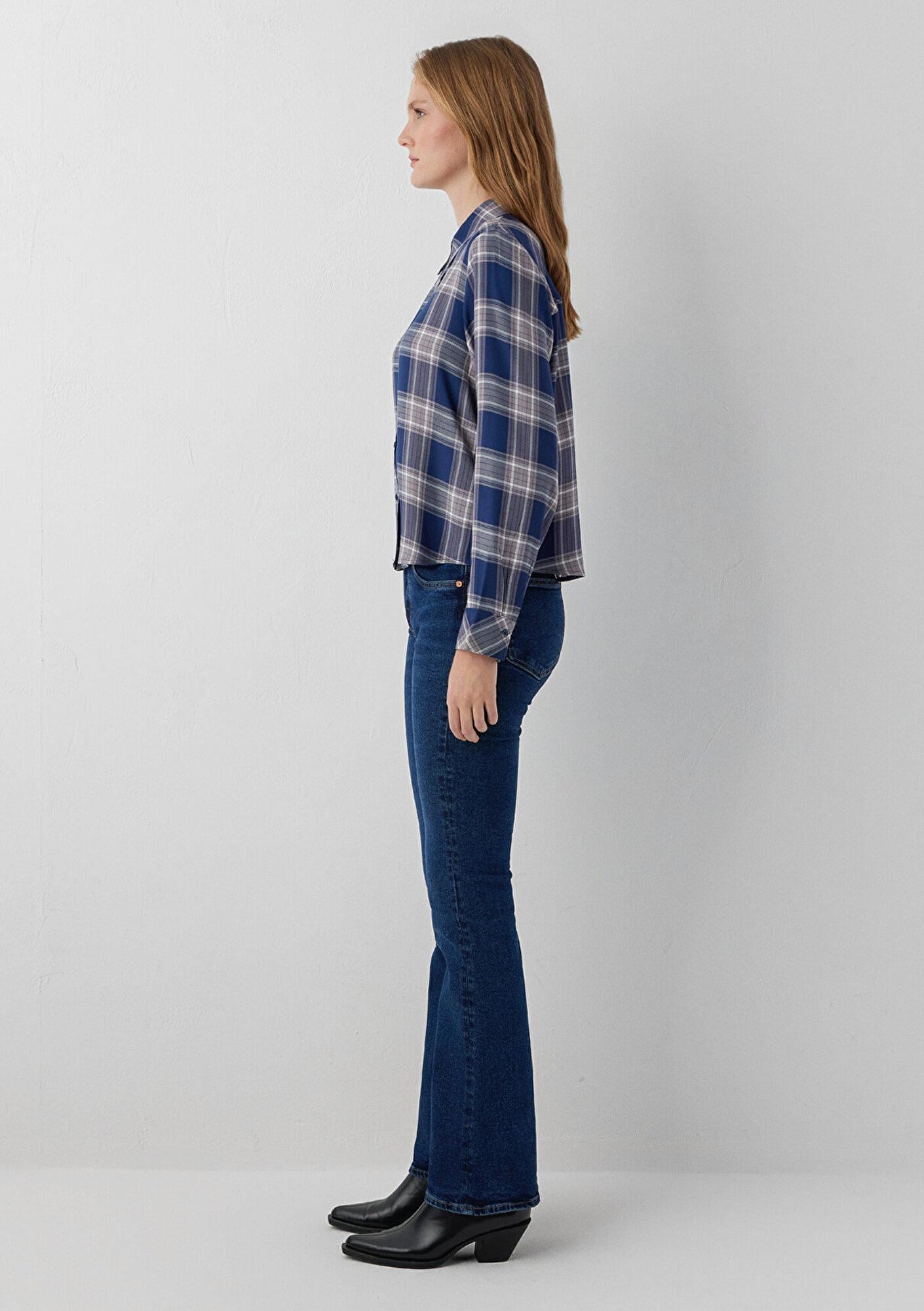 Mavi Kareli Gömlek Regular Fit / Normal Kesim 1211578-81398