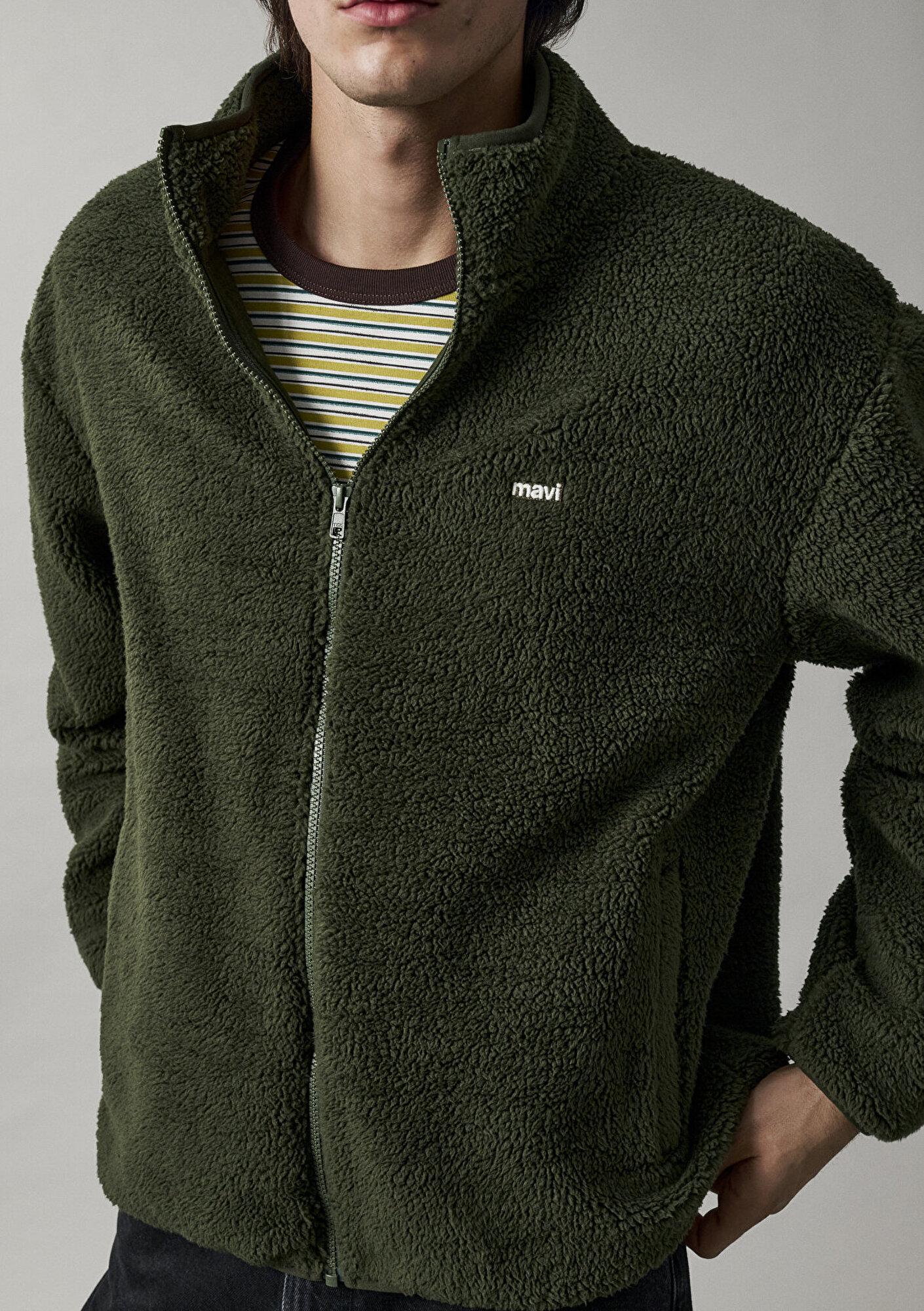 Mavi Mavi Logo Baskılı Yeşil Sweatshirt 0S20135-80714