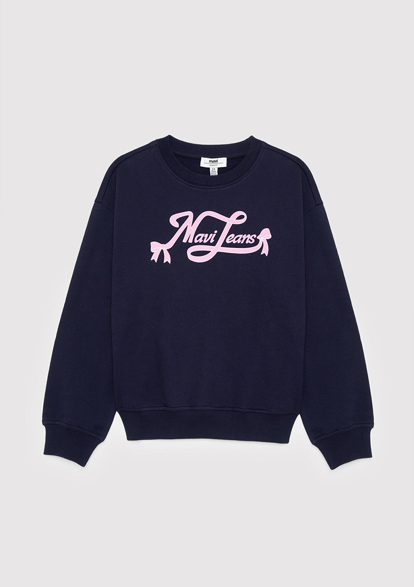 Mavi Mavi Baskılı Lacivert Sweatshirt 7S20016-84371