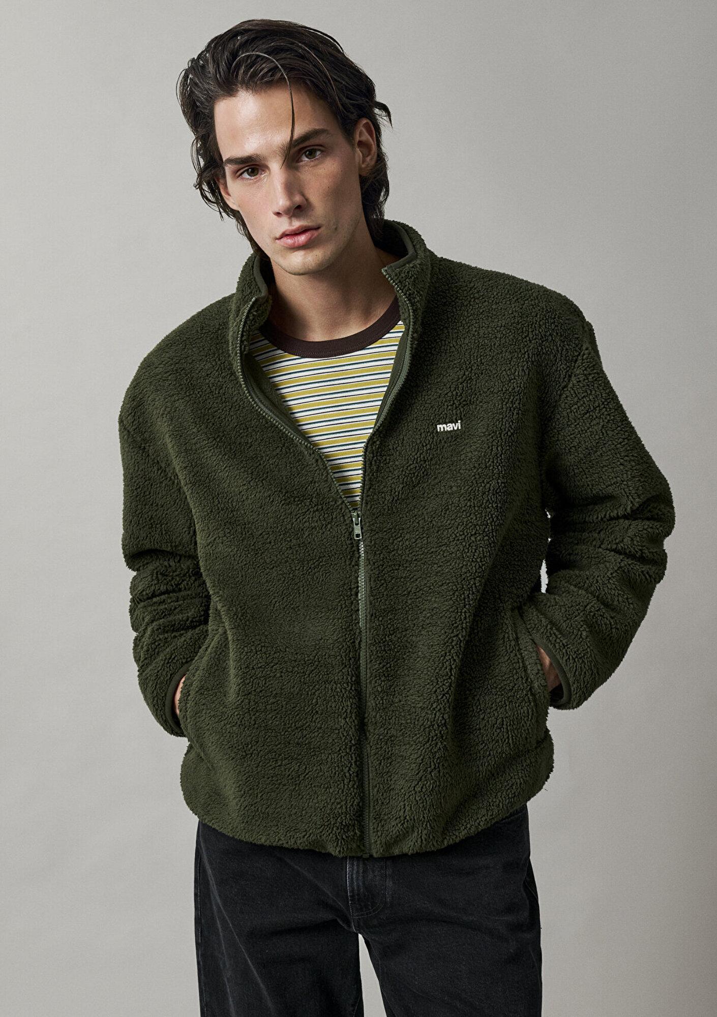 Mavi Mavi Logo Baskılı Yeşil Sweatshirt 0S20135-80714