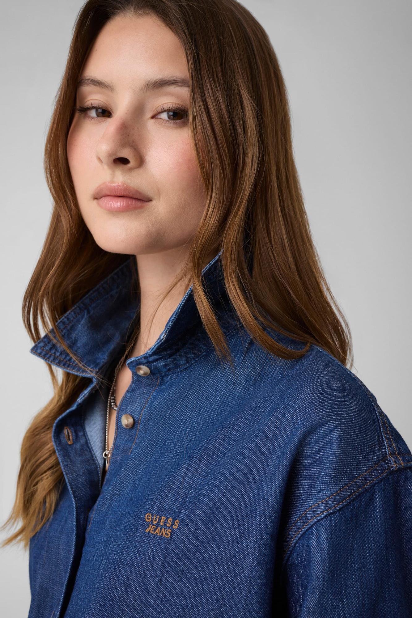 Guess Jeans Kadın Denim Comfort Fit Gömlek